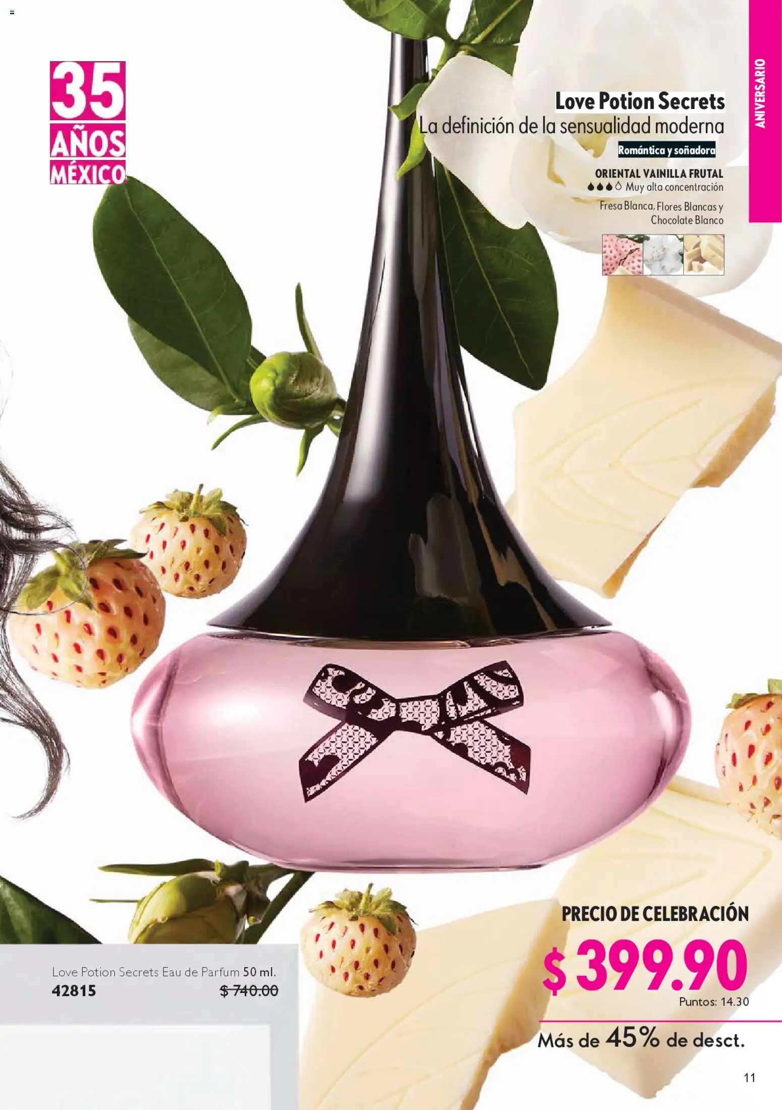 Nuevas ofertas de Oriflame válidas en toda la República Mexicana desde el 14.02.2026. ¡Encuentra las mejores ofertas en Oriflame campaña 3 2026! | Página: 11 | Productos: Fresa, Chocolate