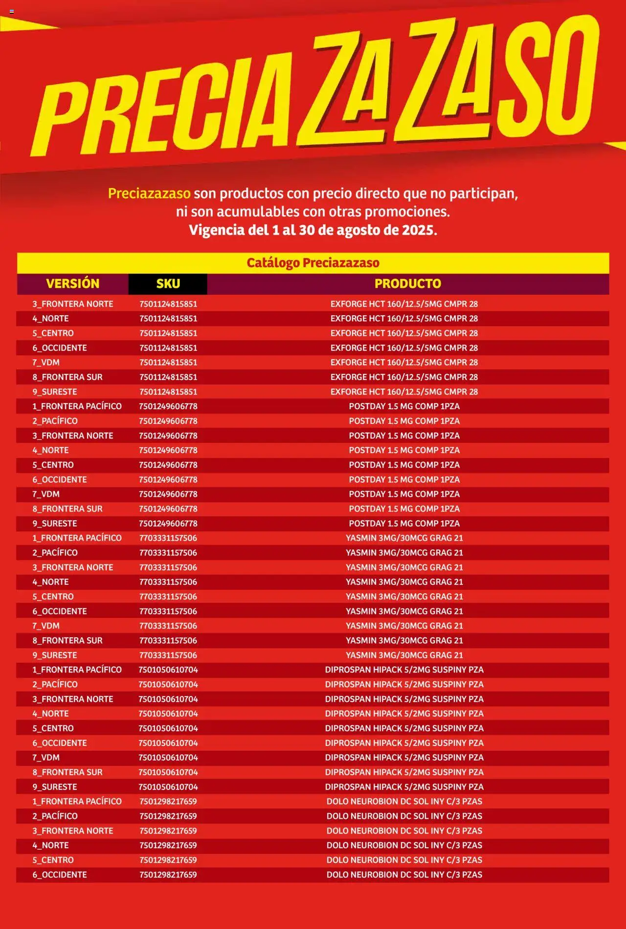 Nuevas ofertas de Soriana válidas en toda la República Mexicana desde el 01.08.2025. ¡Encuentra las mejores ofertas en Soriana - Catálogo Preciazazaso Mercado Nacional! | Página: 181