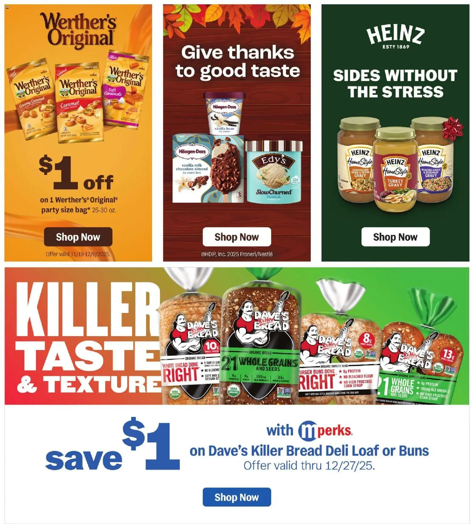 Meijer Weekly Ad - MI - valid from 19.11.2025 | Page: 45 | Products: Corn, Bread, Chocolate, Onion