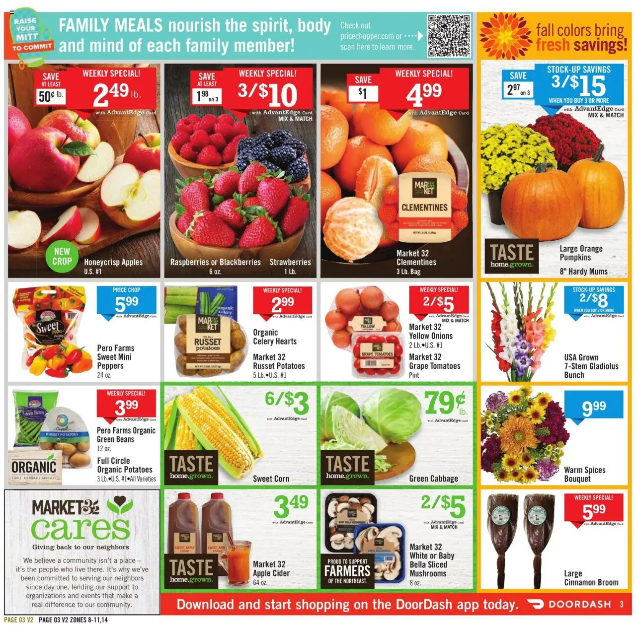 Price Chopper Weekly Ad - valid from 07.09.2025 | Page: 3 | Products: Apples, Spices, Potatoes, Bag