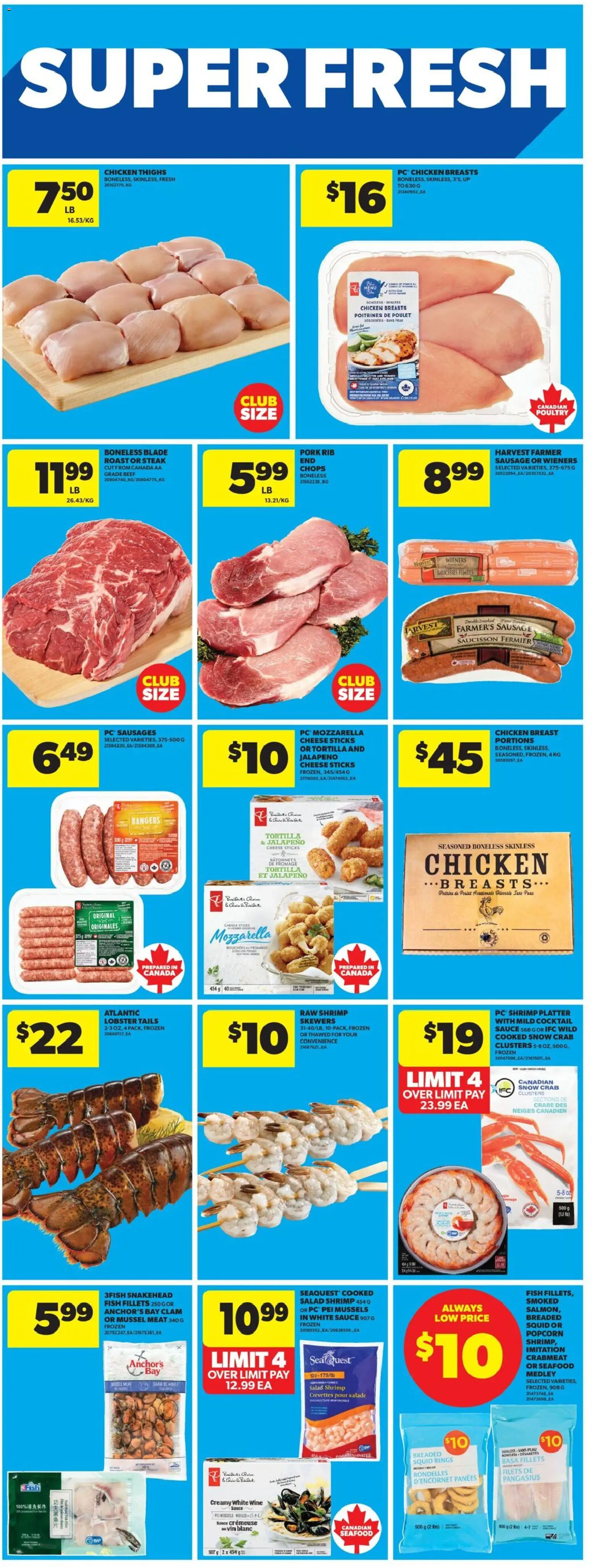 Real Canadian Superstore flyer valid from 12.02.2026 | Page: 21 | Products: Fish, Chicken breasts, PC, Wine