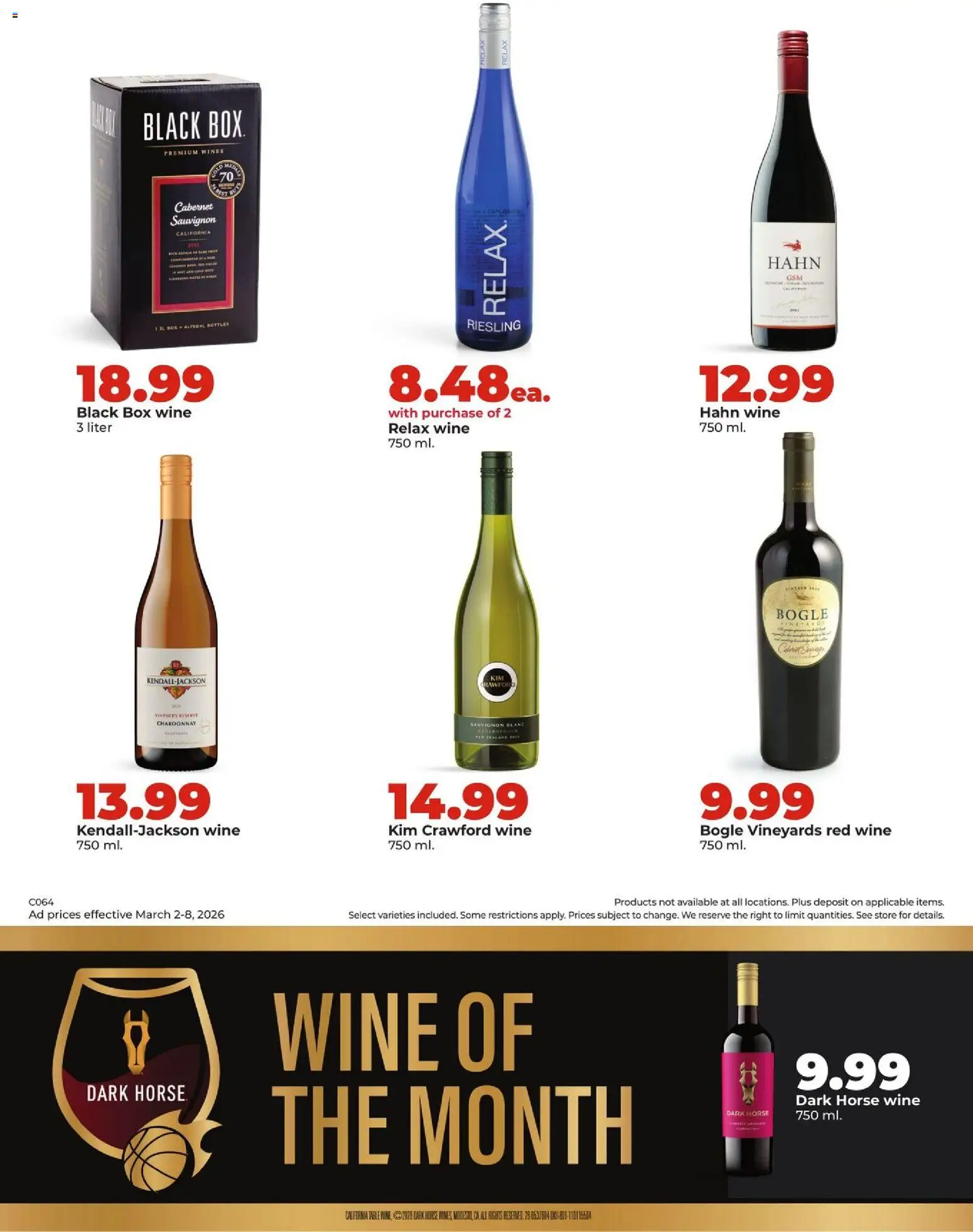 HyVee Weekly Ad - valid from 02.03.2026 | Page: 37 | Products: Table, Box, Wine