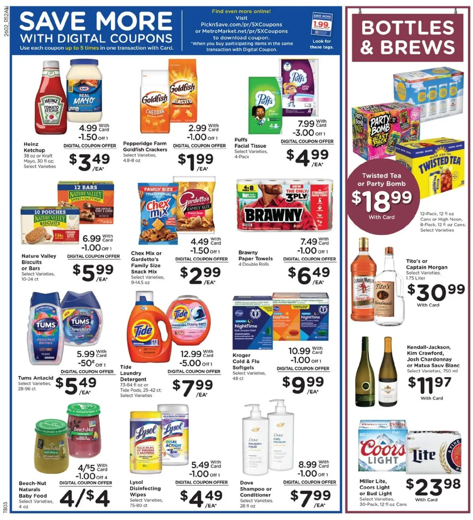 Pick ‘n Save Weekly Ad - valid from 11.02.2026 | Page: 8 | Products: Shampoo, Conditioner, Tea, Ketchup