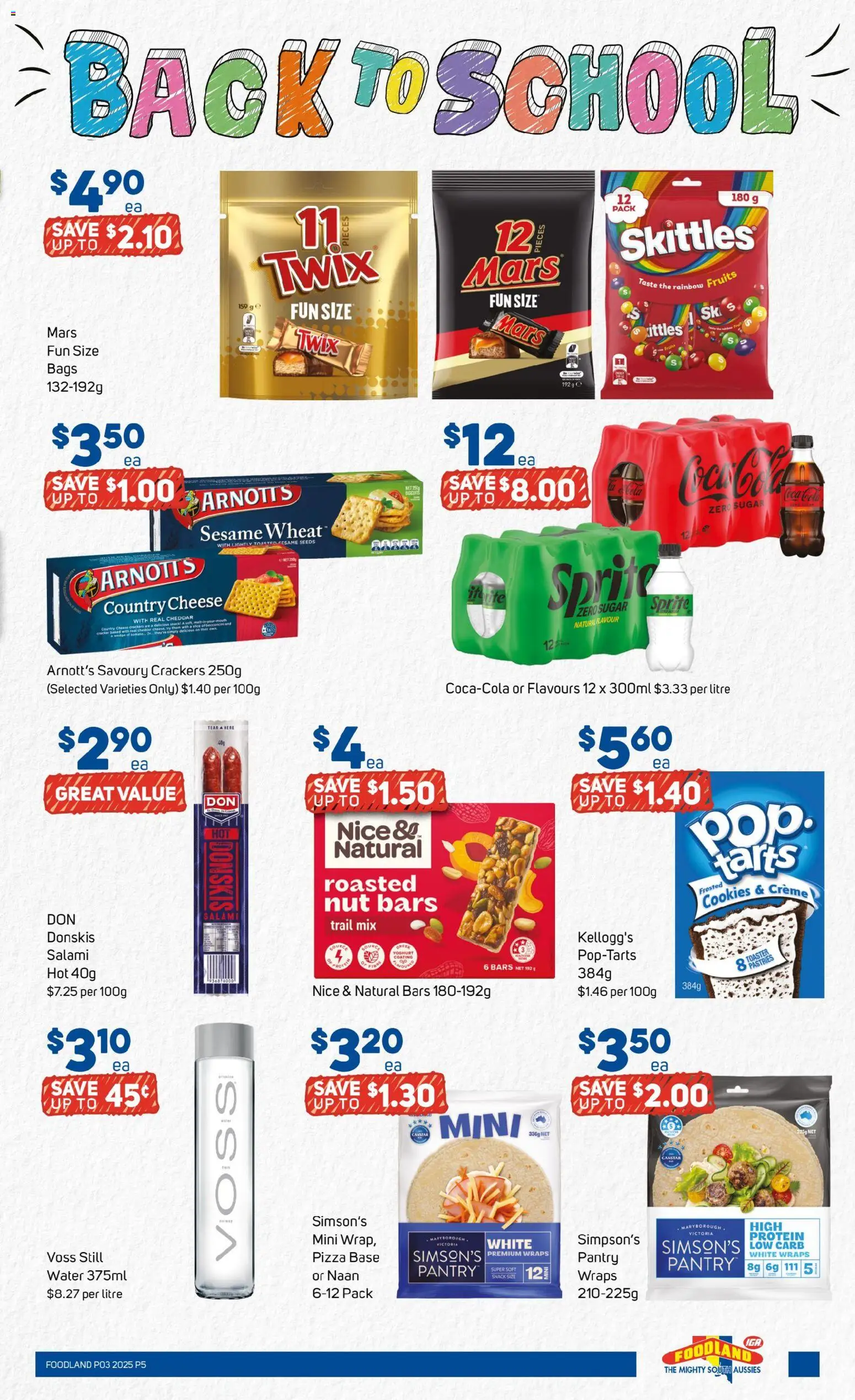 Foodland catalogue - valid from 14.01.2026 | Page: 5 | Products: Pizza, Water, Fruits, Sugar