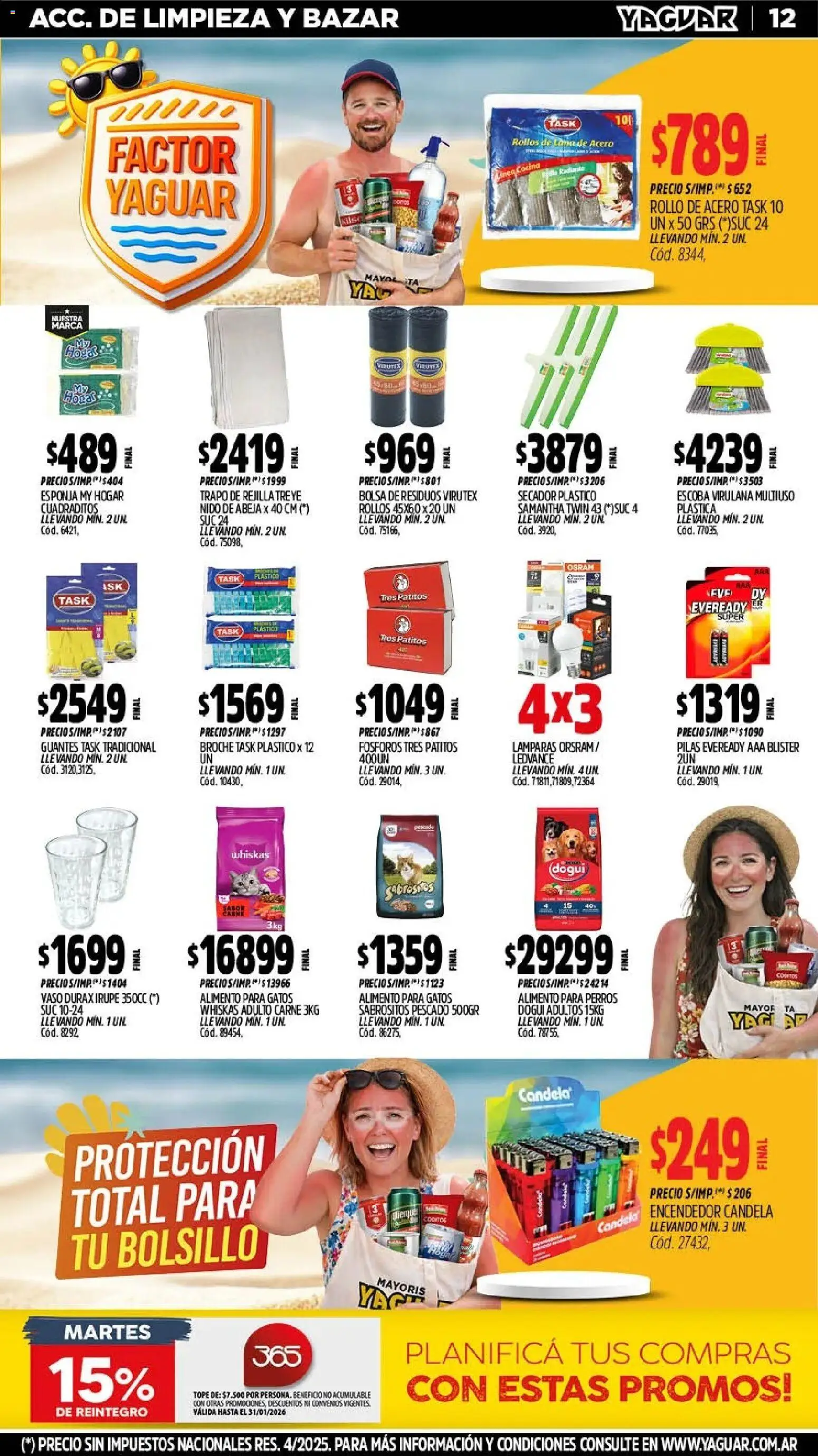 Yaguar catálogo │ válido desde el 26.01.2026 | Página: 12 | Productos: Lona, Rejilla, Escoba, Radiante