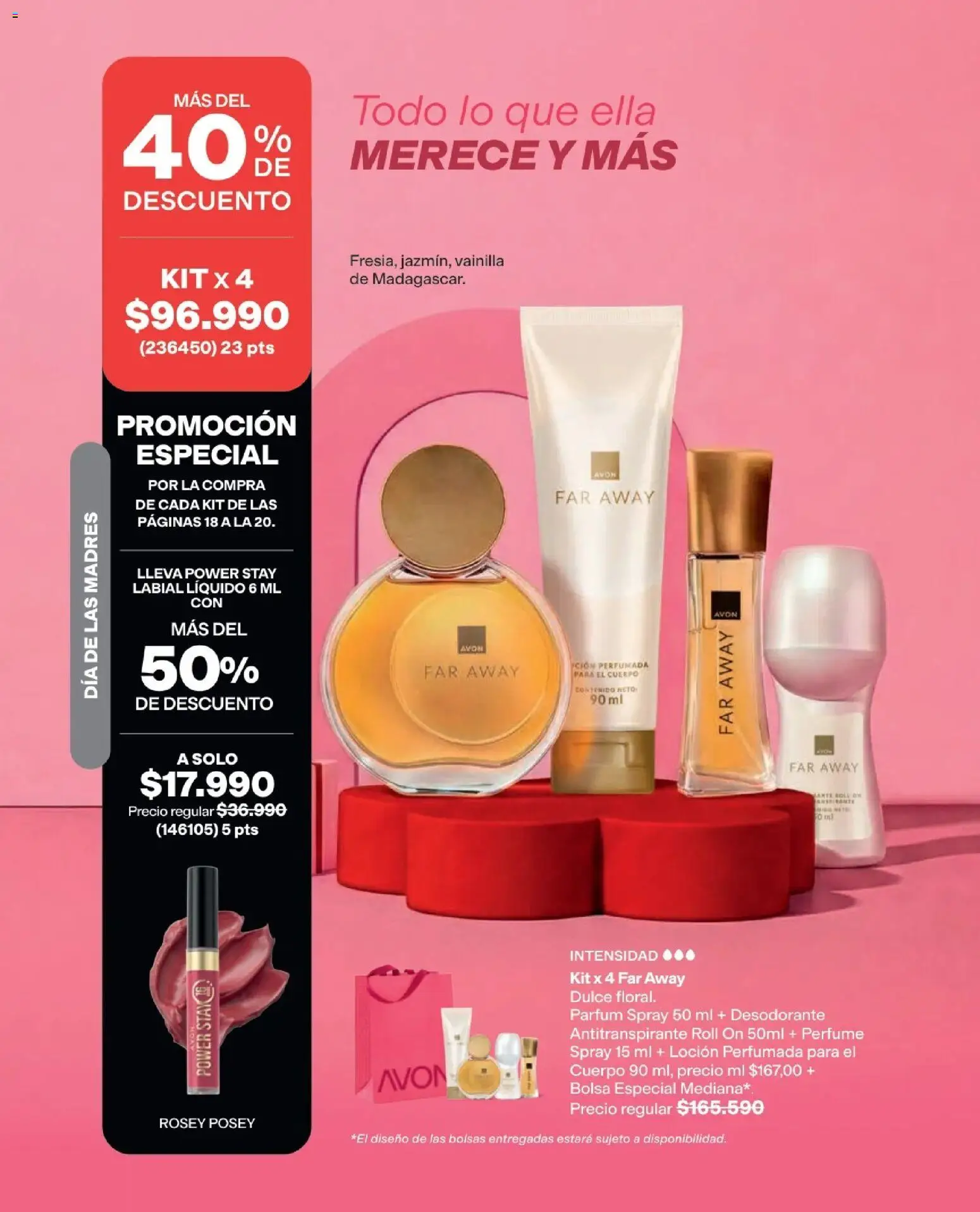 Avon revista - valida desde el 01.05.2026 | Página: 18 | Productos: Bolsa, Loción, Desodorante, Antitranspirante
