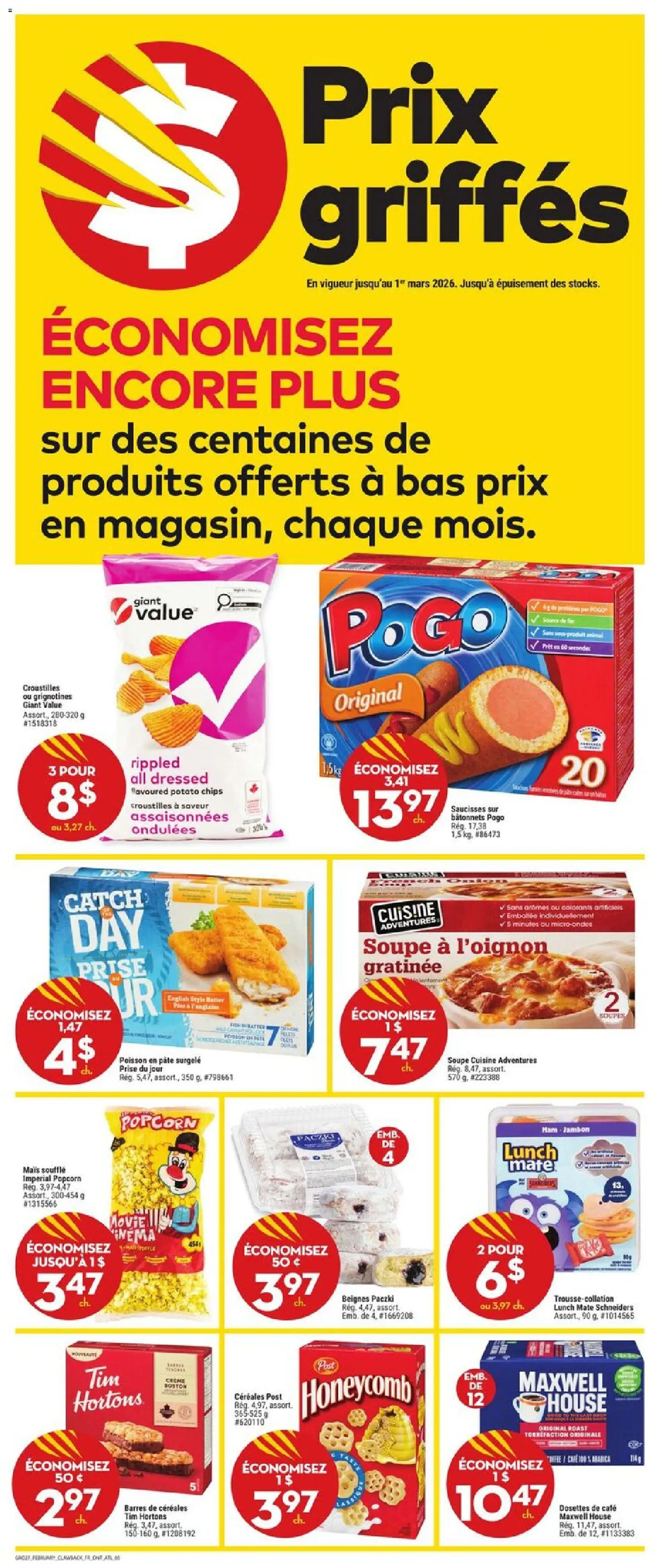 Giant Tiger flyer valid from 04.02.2026 | Page: 7 | Products: Fish, Chips, Coffee, Ham