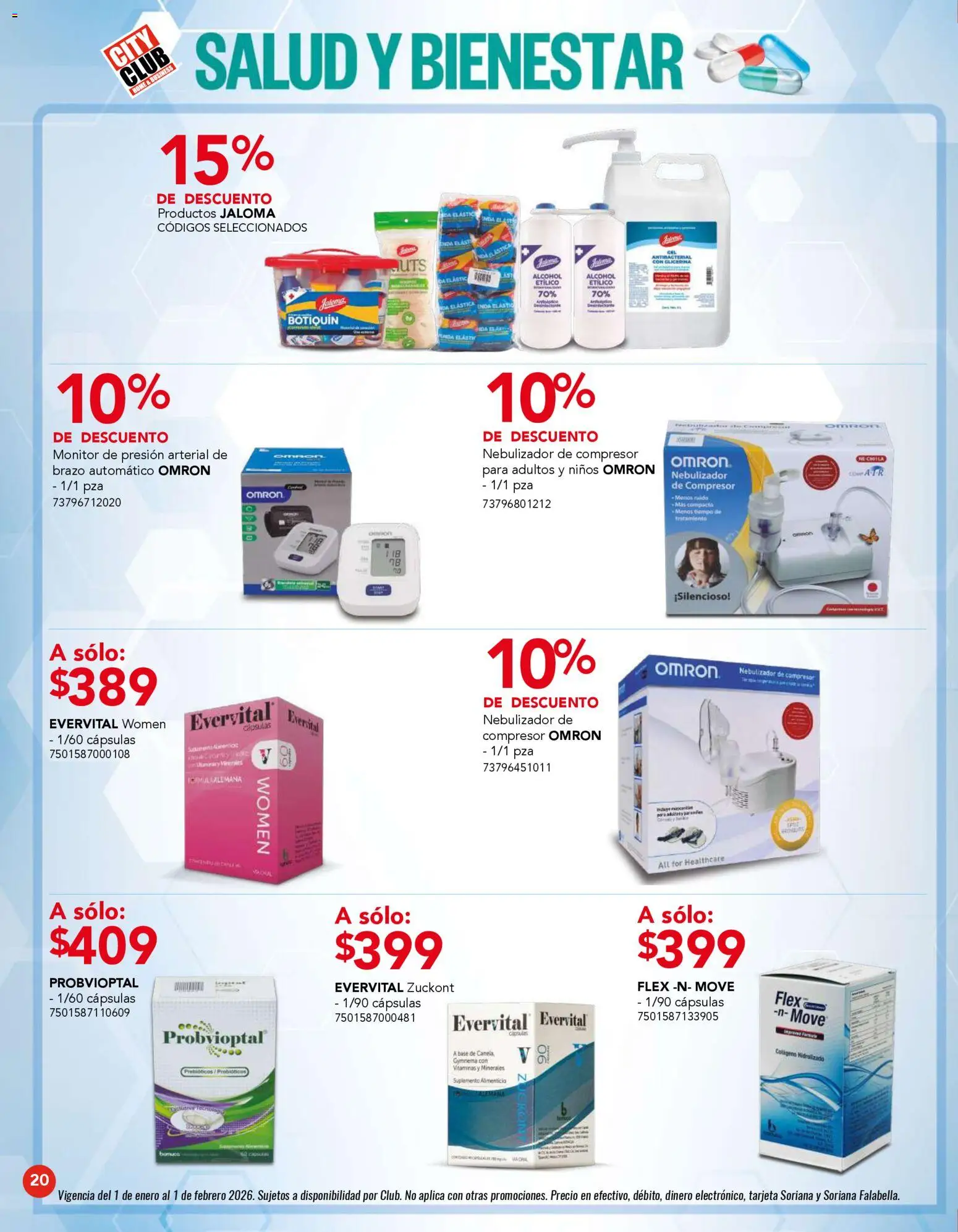 Nuevas ofertas de City Club válidas en toda la República Mexicana desde el 01.01.2026. ¡Encuentra las mejores ofertas en City Club catálogo! | Página: 20
