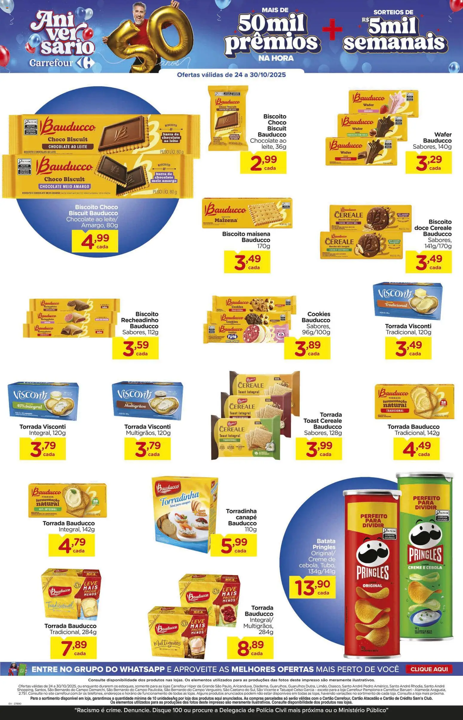 Carrefour Folheto - válido de 24.10.2025 | Página: 9 | Produtos: Lente, Barra de chocolate, Creme, Cookies