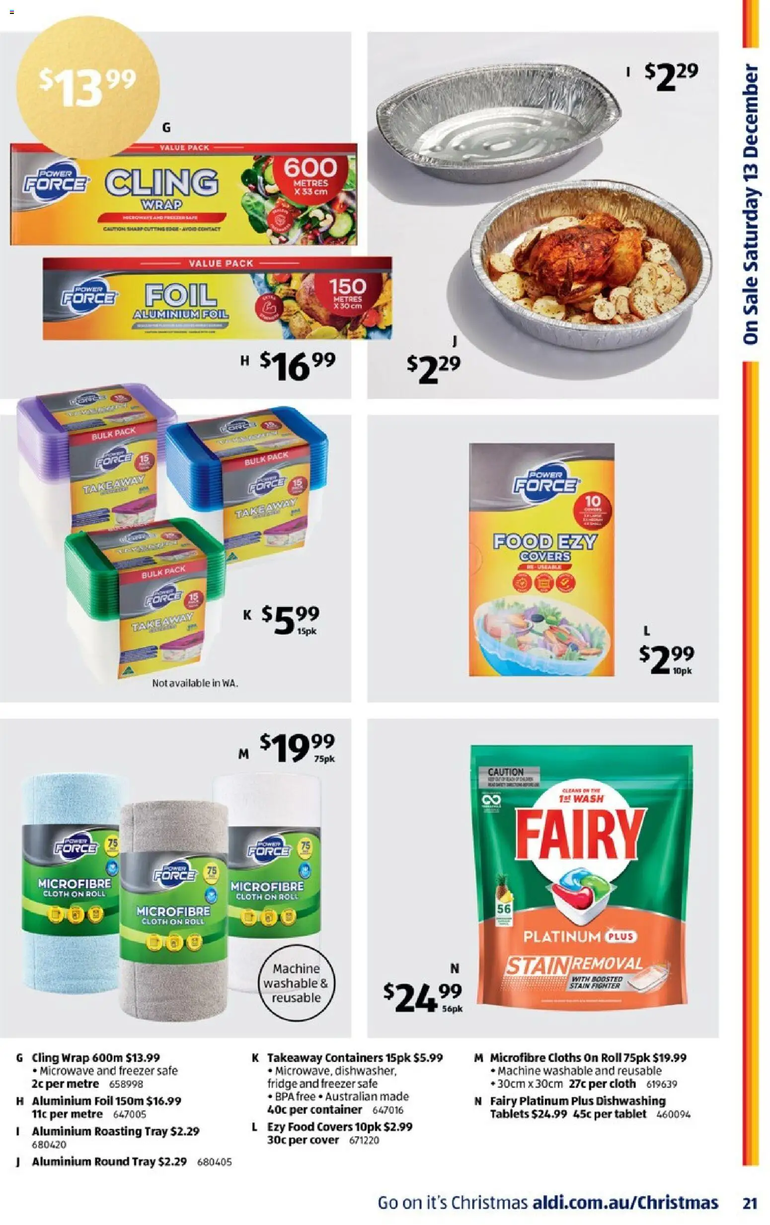Aldi catalogue - valid from 10.12.2025 | Page: 21 | Products: Aluminium foil, Fridge, Freezer, Microwave