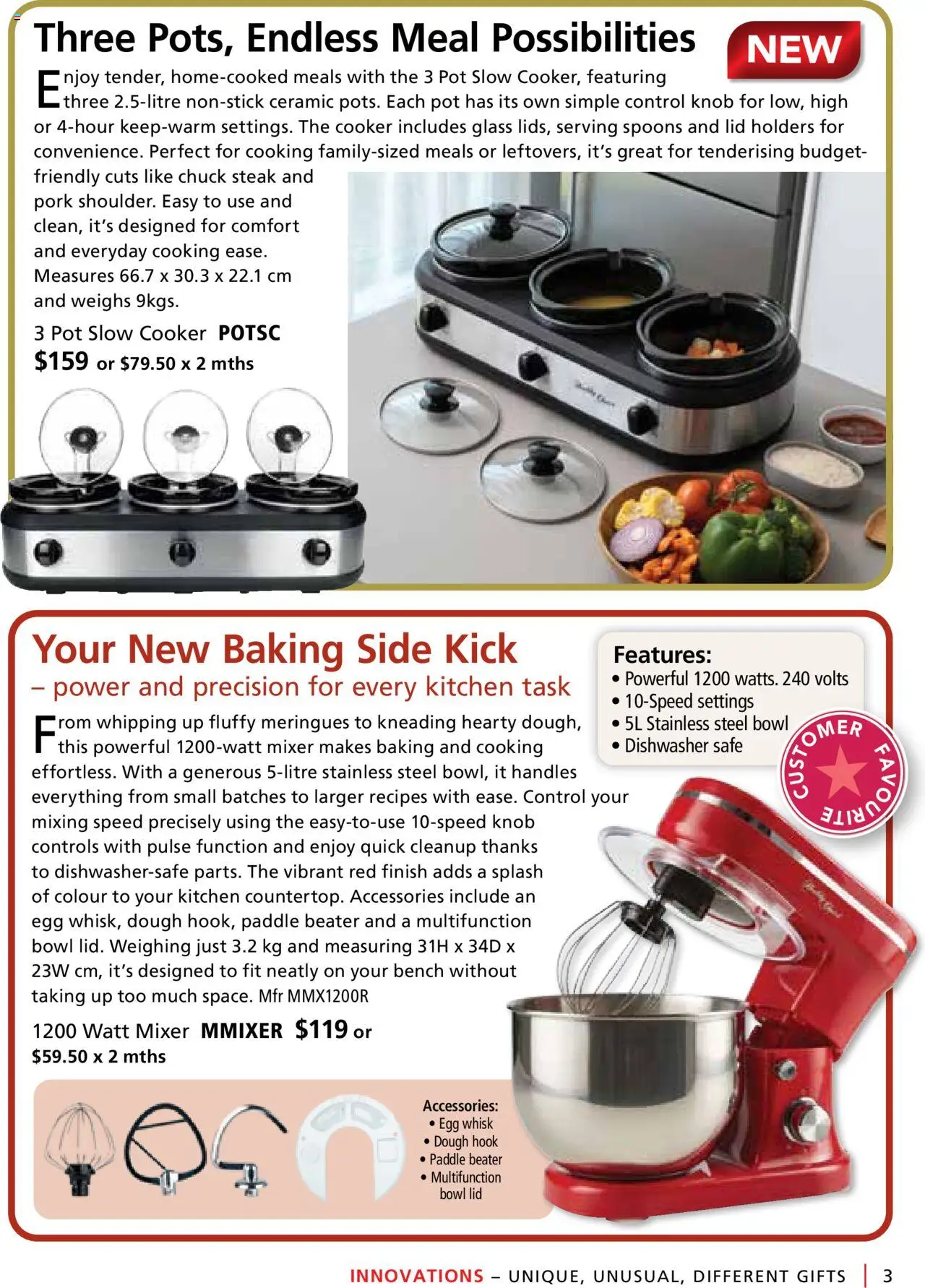 Innovations catalogue - valid from 24.09.2025 | Page: 3 | Products: Pot, Pork, Dishwasher, Slow cooker