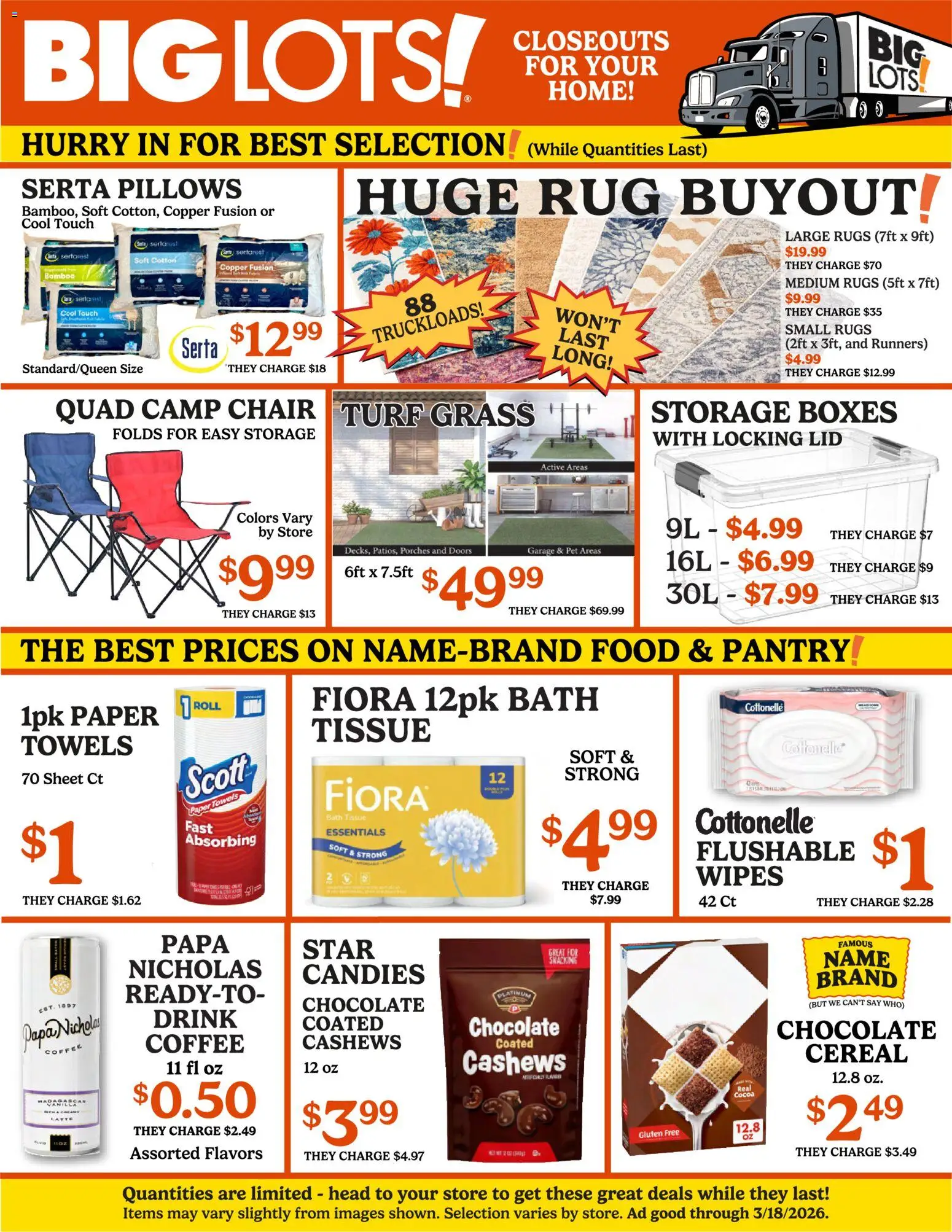 Big Lots Weekly Ad - valid from 12.03.2026 | Page: 2 | Products: Fusion, Coffee, Chocolate, Candies