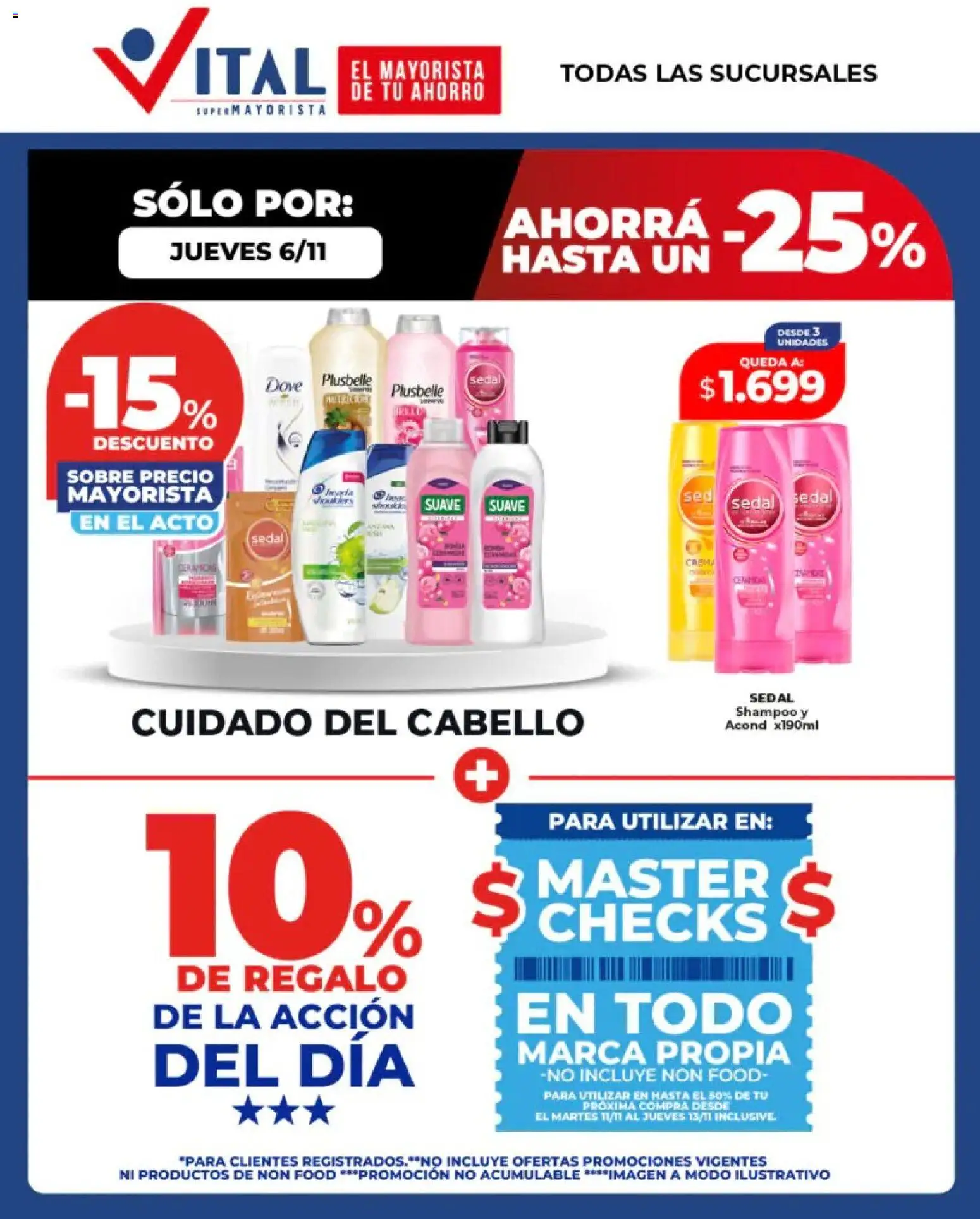 Vital - Sólo por │ válido desde el 06.11.2025 | Página: 2 | Productos: Sobre, Shampoo, Crema