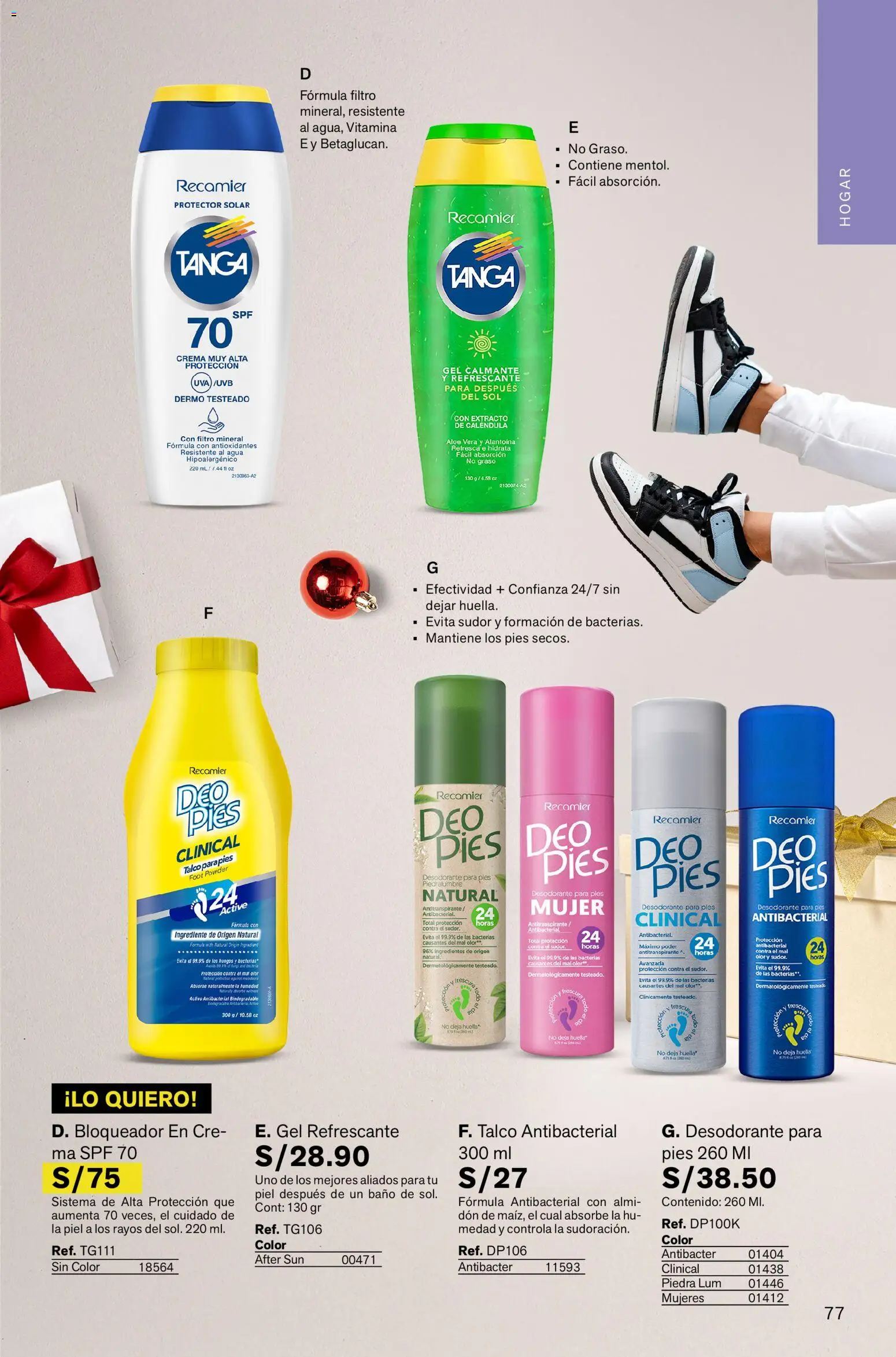 Catálogo Leonisa válido desde 13.11.2025 | Página: 77 | Productos: Protector solar, Desodorante, Antitranspirante, Baño