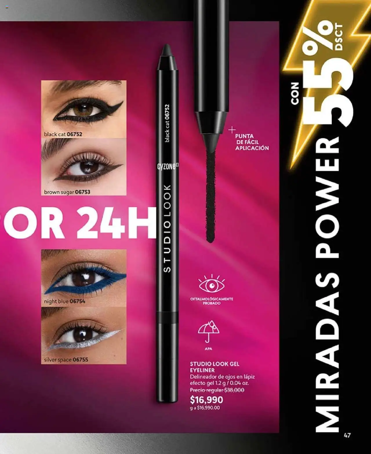 CyZone revista - valida desde el 16.06.2025 | Página: 47 | Productos: Delineador de ojos, Delineador
