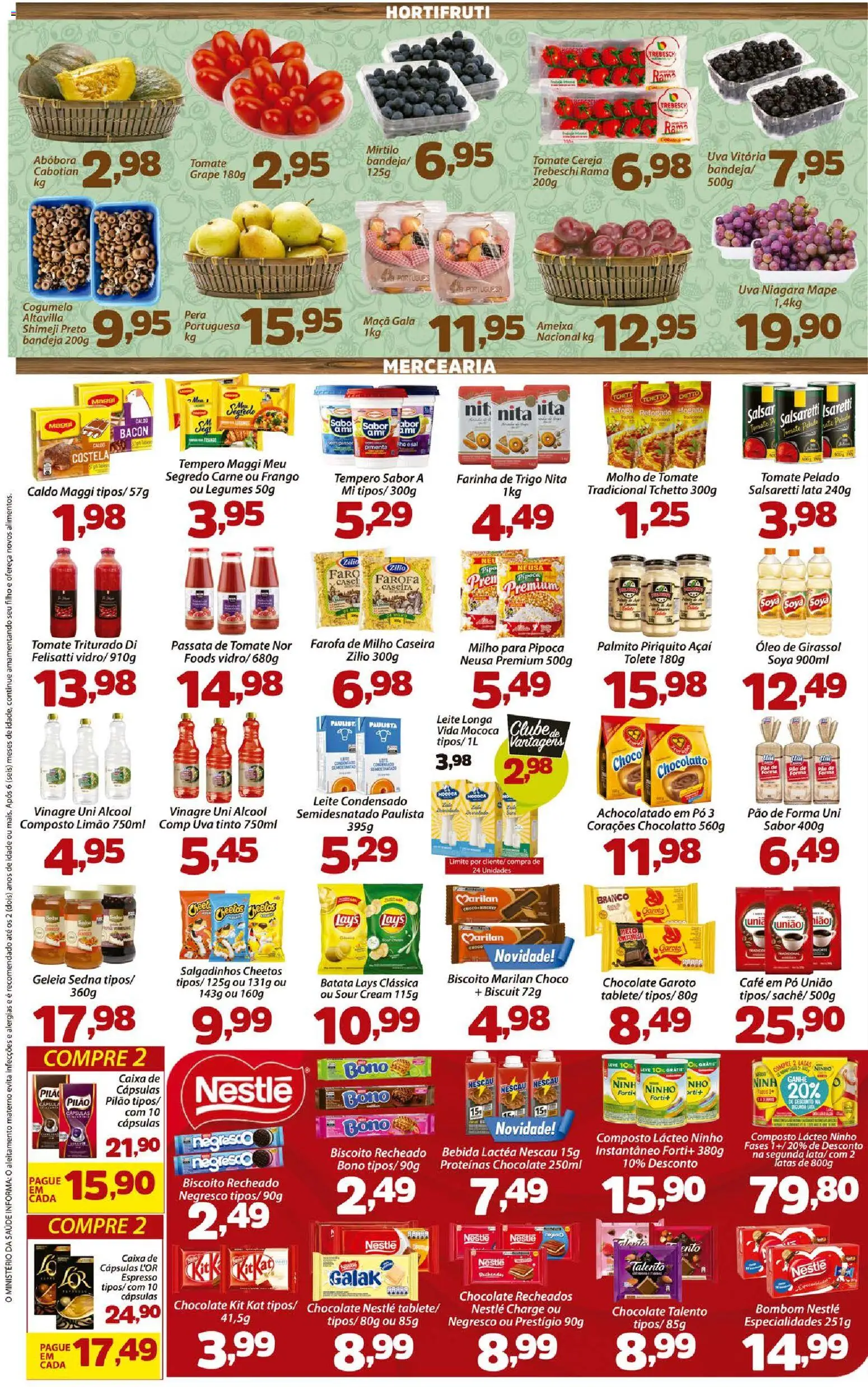Confiança Folheto - válido de 09.01.2026 | Página: 2 | Produtos: Vinagre, Cheetos, Biscoito recheado, Pipoca