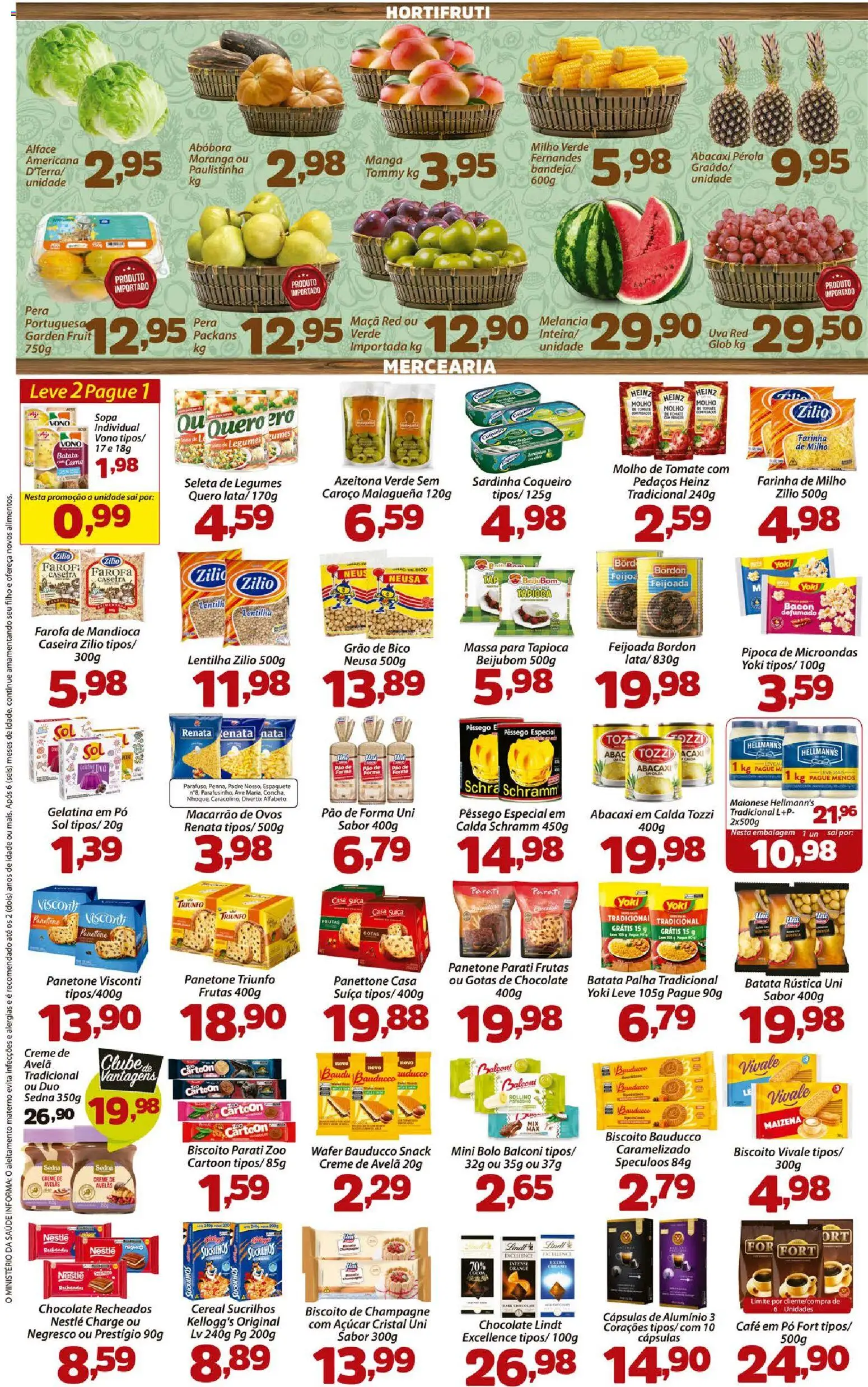 Confiança Folheto - válido de 16.12.2025 | Página: 2 | Produtos: Mandioca, Sucrilhos, Pão de forma, Gelatina