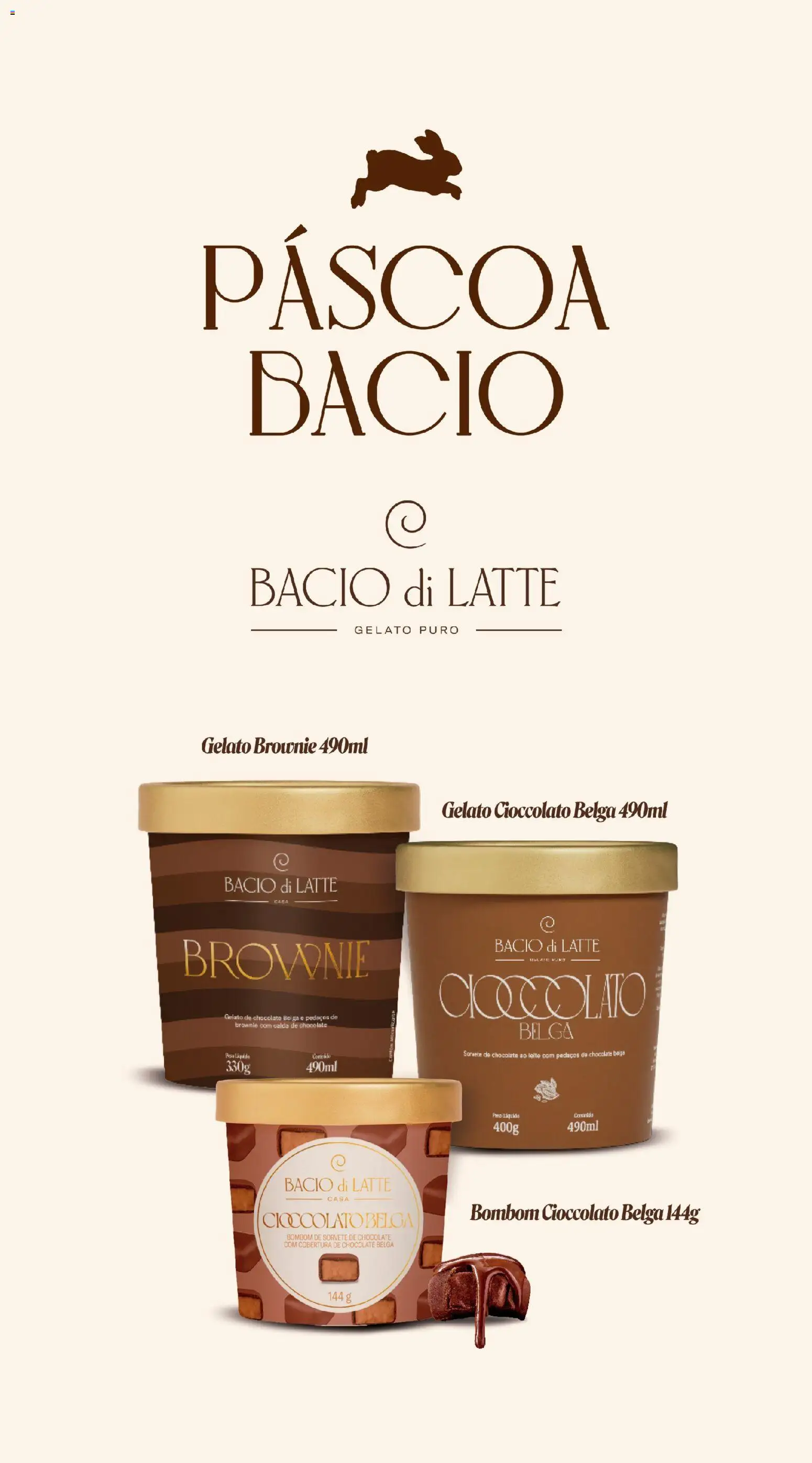 Oba Hortifruti Folheto - válido de 03.04.2026 | Página: 3 | Produtos: Leite, Chocolate, Sorvete, Bombom