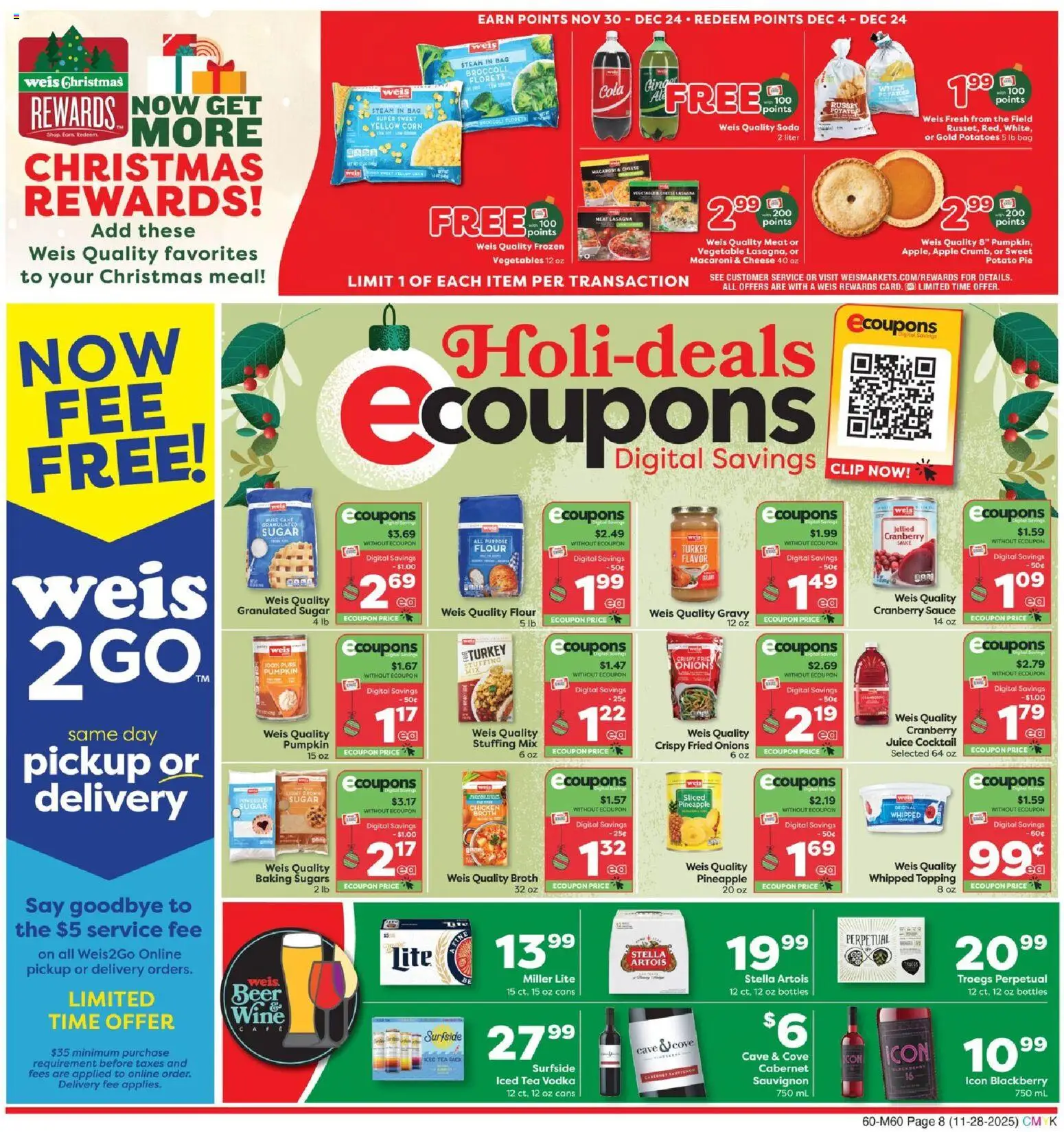 Weis Monthly Ad - PA - valid from 28.11.2025 | Page: 12 | Products: Cheese, Potatoes, Pumpkin, Bag