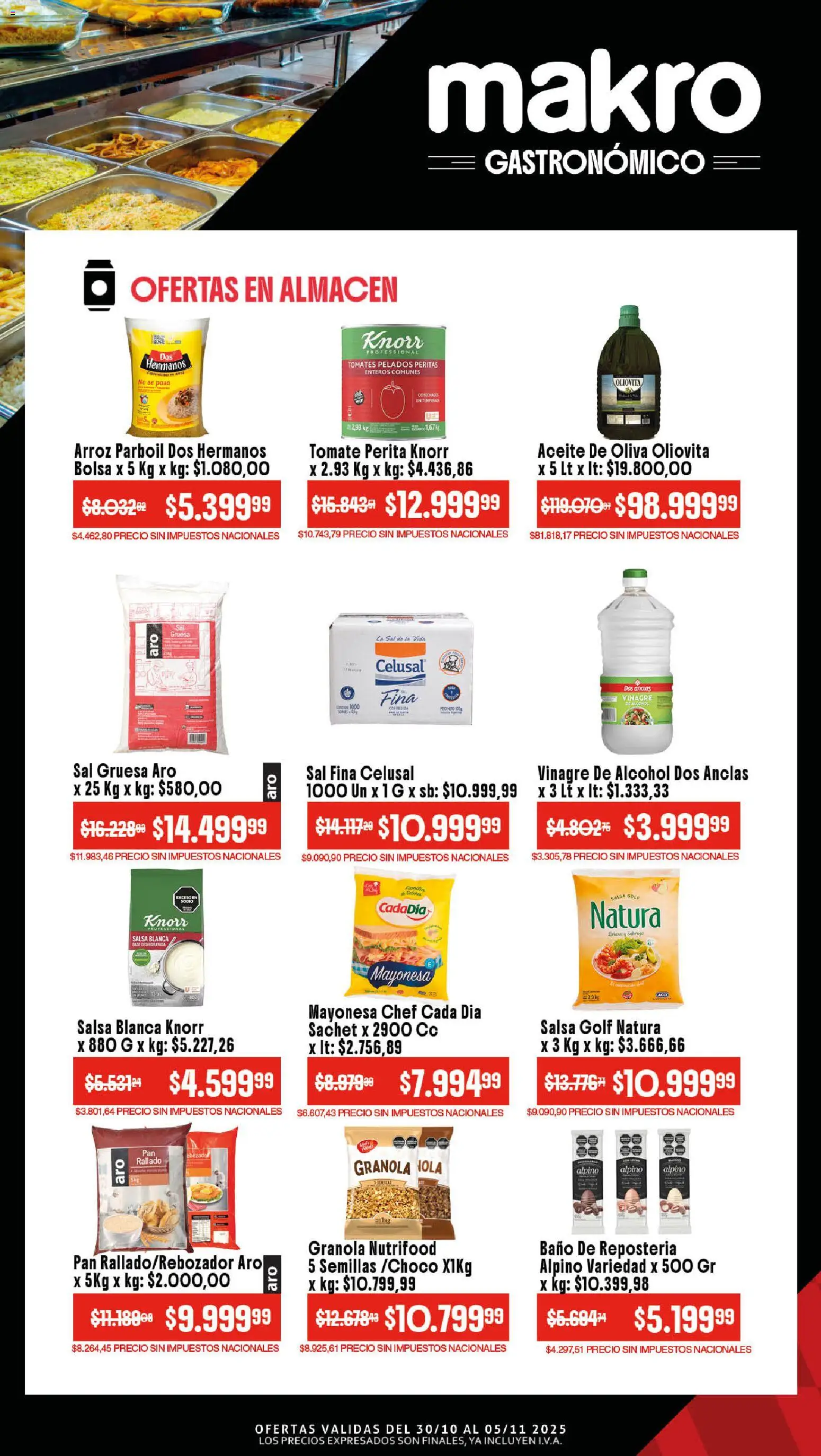 Makro ofertas │ válido desde el 30.10.2025 | Página: 3 | Productos: Bolsa, Tomate, Pan, Tomates