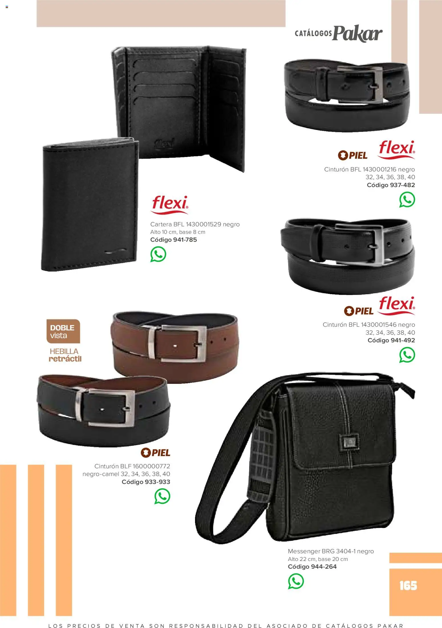 Nuevas ofertas de SC Pakar válidas en toda la República Mexicana desde el 30.01.2026. ¡Encuentra las mejores ofertas en SC Pakar catálogo Ropa! | Página: 165 | Productos: Cinturón, Hebilla