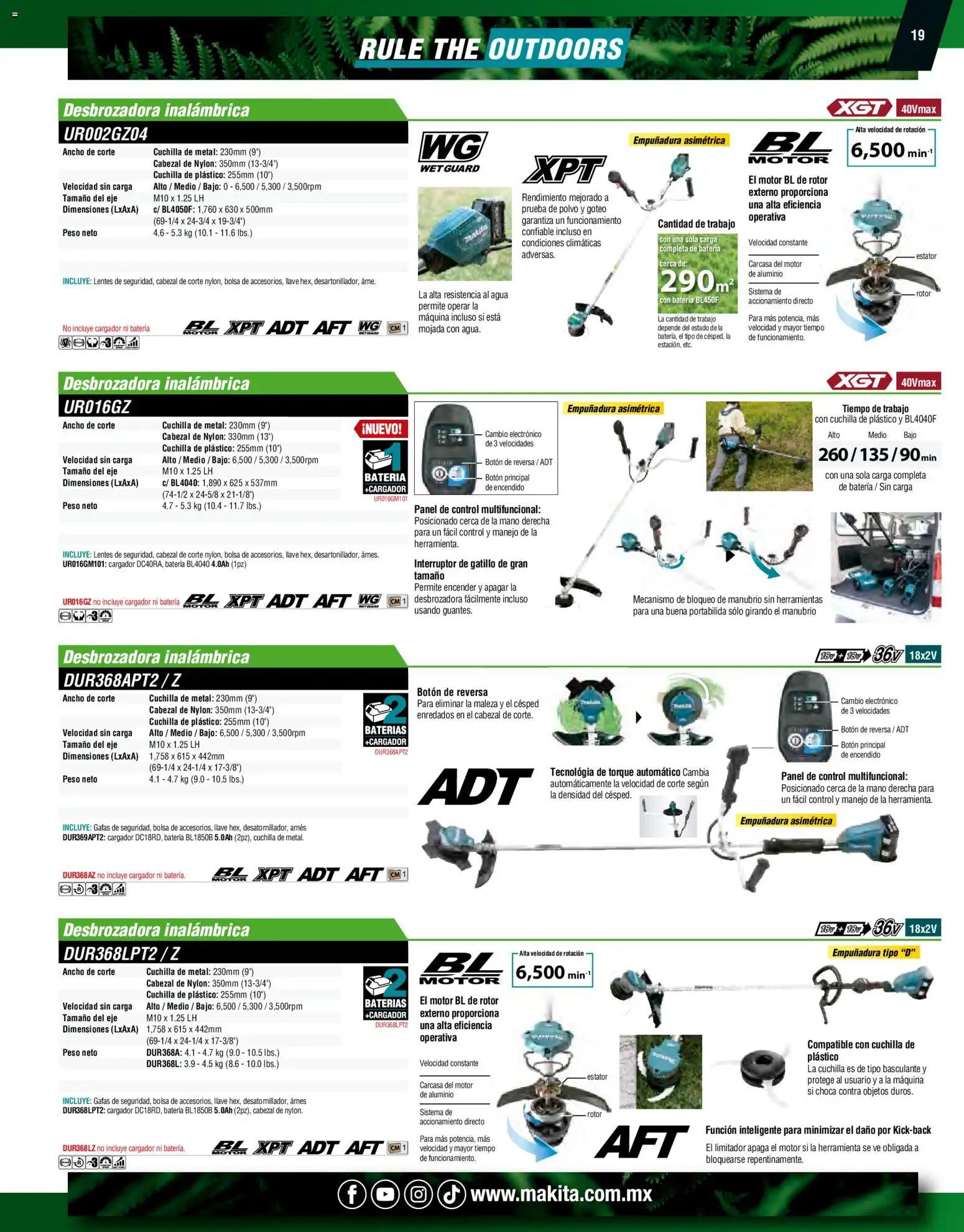 Nuevas ofertas de Makita válidas en toda la República Mexicana desde el 07.10.2024. ¡Encuentra las mejores ofertas en Makita catálogo Ope! | Página: 19 | Productos: Lentes, Agua, Polvo, Llave