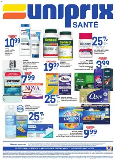 Preview of Uniprix flyer - Sante  from shop Uniprix valid from 12.03.2026 | Page: 4 | Products: Powder, Shampoo, Conditioner