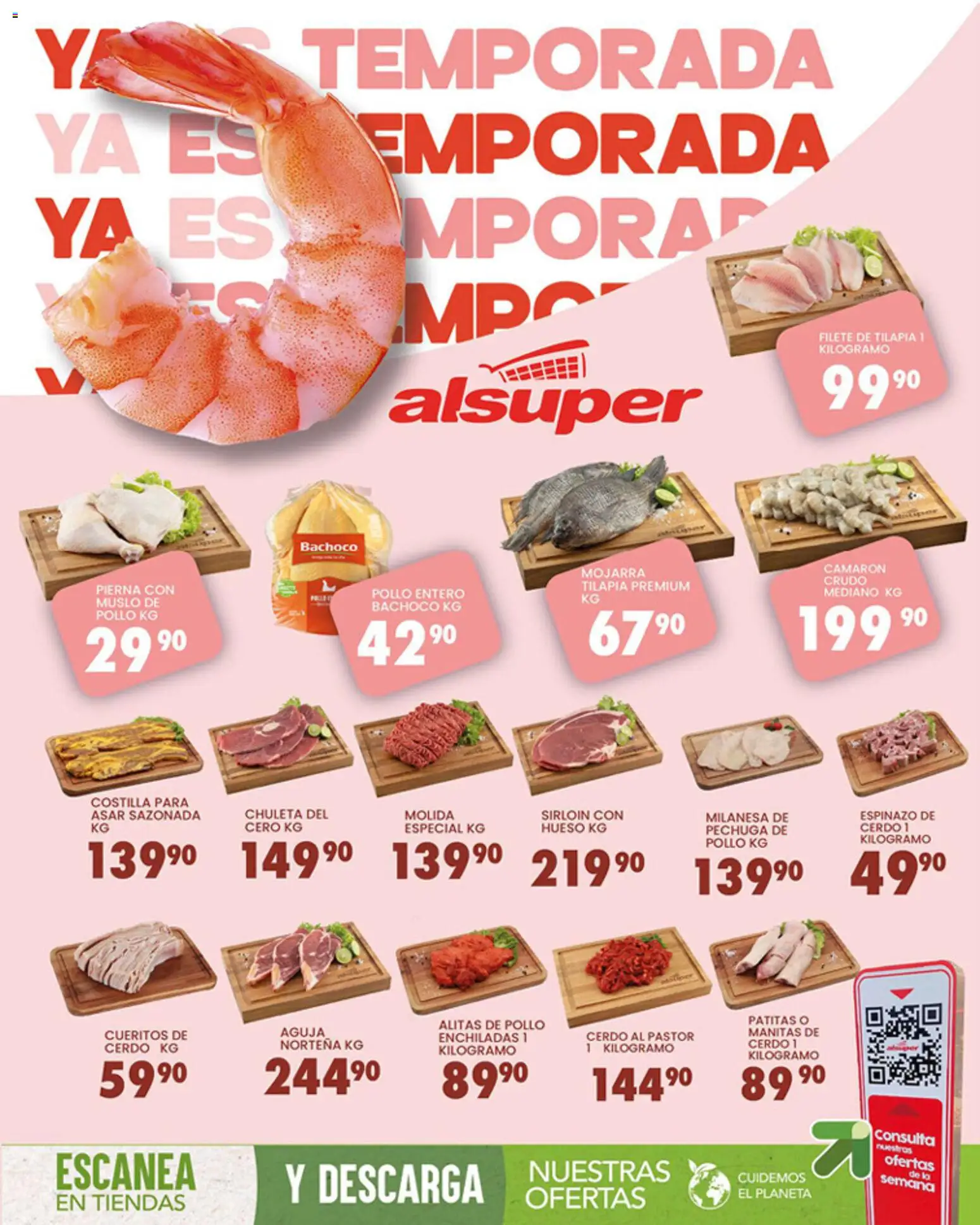 Nuevas ofertas de Alsuper válidas en toda la República Mexicana desde el 20.03.2026. ¡Encuentra las mejores ofertas en Alsuper folleto Zacatecas! | Página: 8 | Productos: Pollo, Milanesa, Cerdo