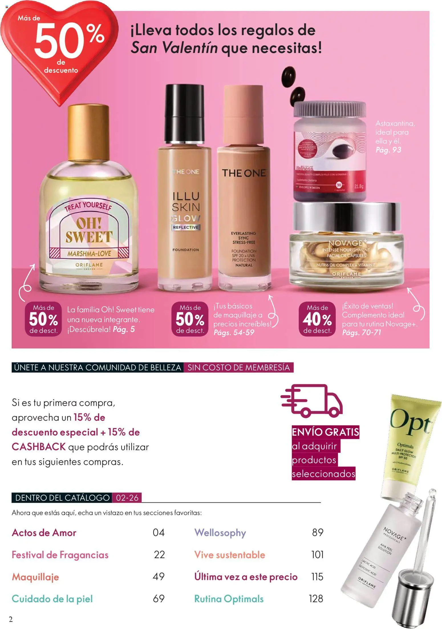 Oriflame revista - valida desde el 24.01.2026 | Página: 2 | Productos: Maquillaje, Uva