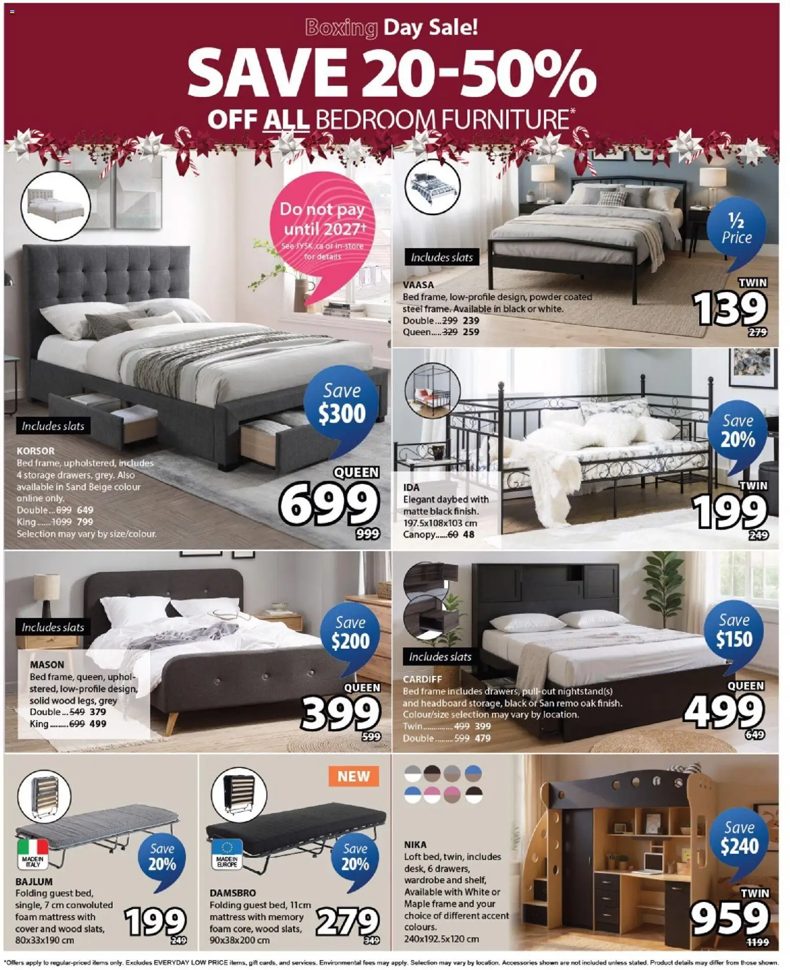 JYSK flyer valid from 18.12.2025 | Page: 11 | Products: Powder, Bed, Mattress, Wardrobe