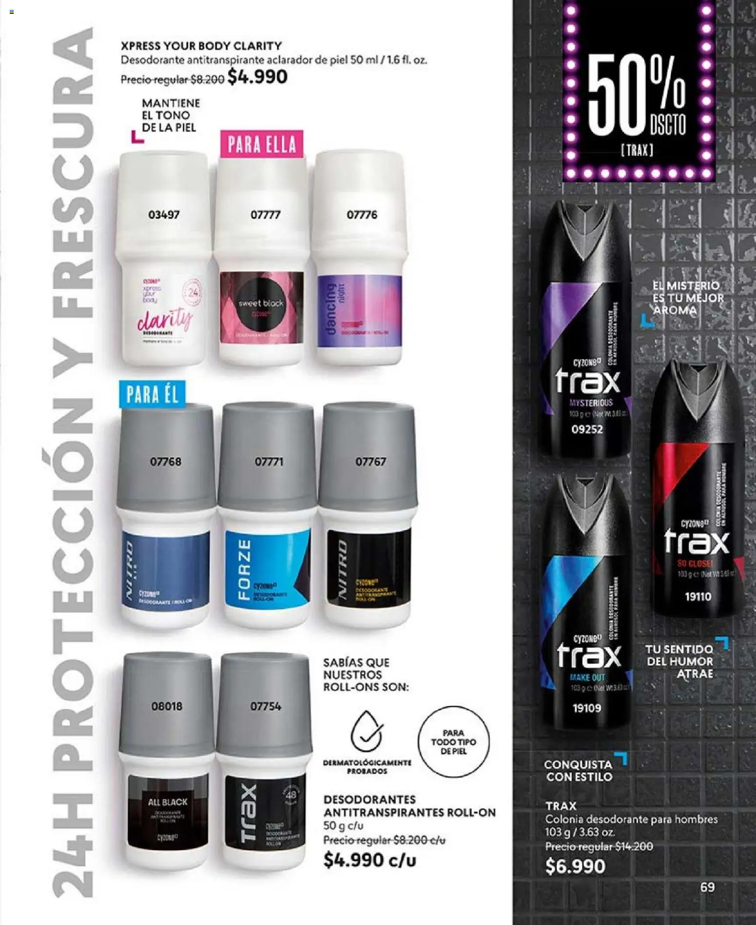 Catálogo CyZone Campaña 2 │ válido desde el 16.01.2026 | Página: 69 | Productos: Body, Desodorante, Antitranspirante