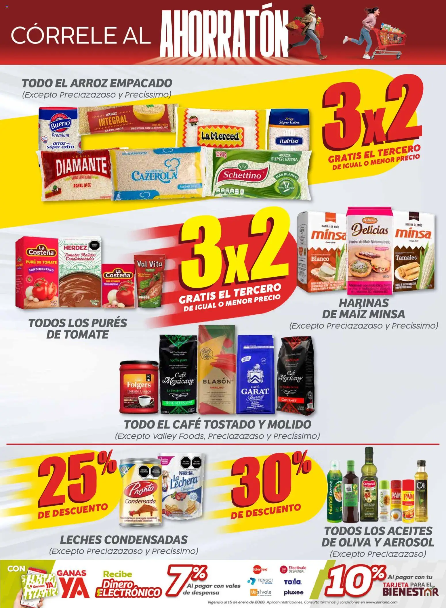 Nuevas ofertas de Soriana válidas en toda la República Mexicana desde el 30.10.2025. ¡Encuentra las mejores ofertas en Soriana - Ahorratón Soriana Mercado Nacional! | Página: 2 | Productos: Maíz, Tomate, Arroz, Tomates