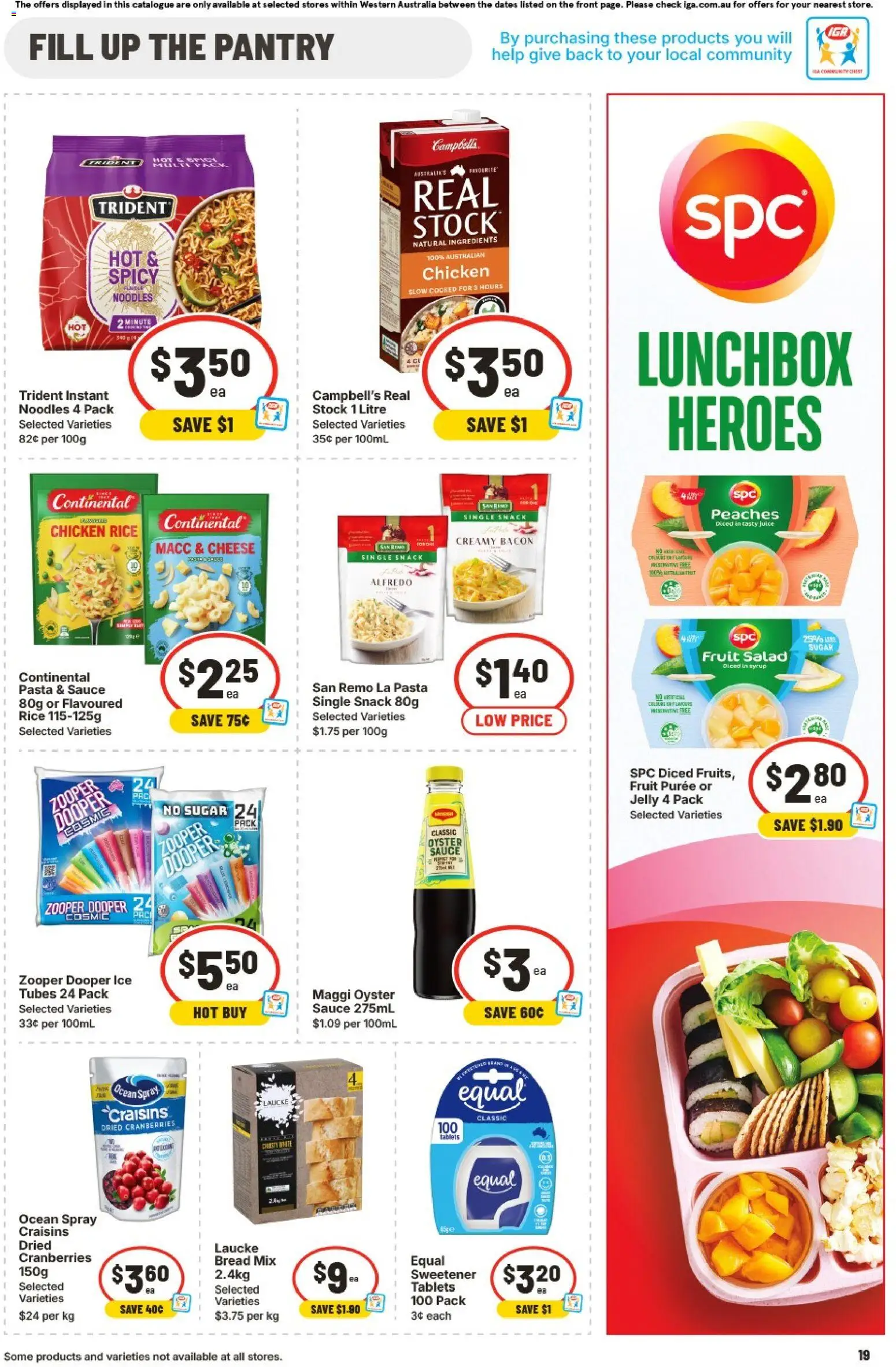 IGA catalogue - valid from 28.01.2026 | Page: 19 | Products: Bacon, Bread, Juice, Rice