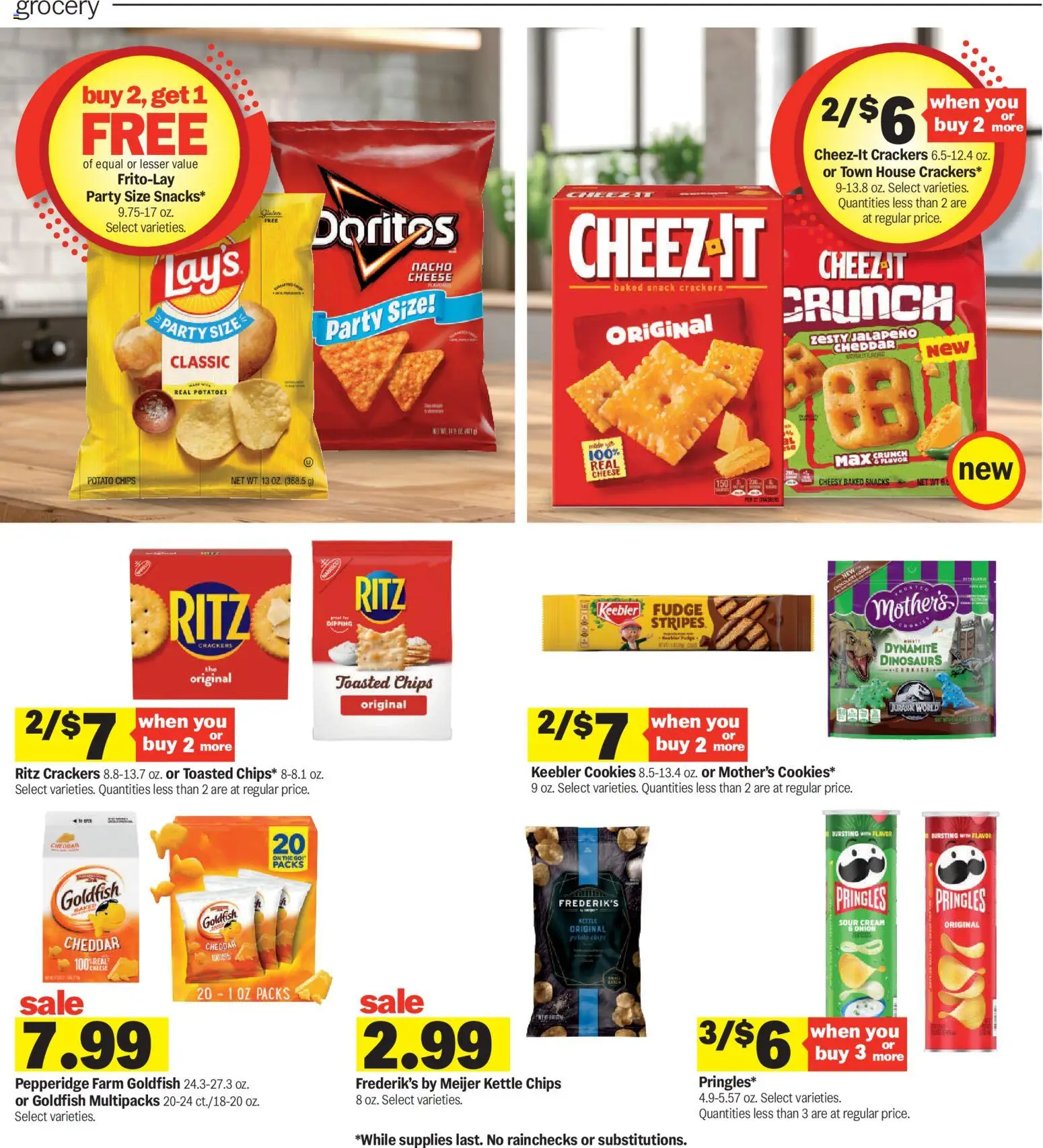 Meijer Weekly Ad - valid from 04.03.2026 | Page: 11 | Products: Sour cream, Chips, Cream, Cookies