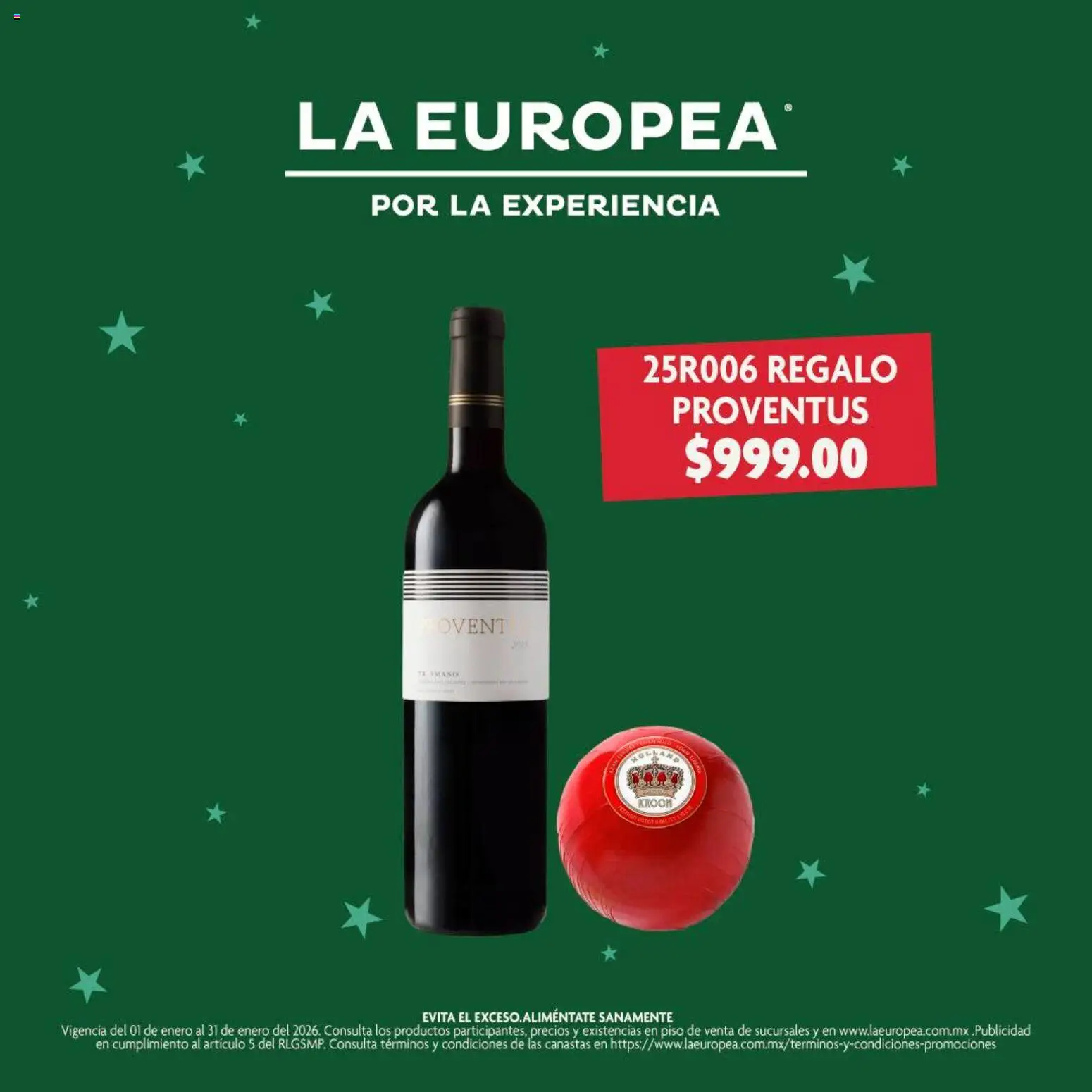 Nuevas ofertas de La Europea válidas en toda la República Mexicana desde el 01.01.2026. ¡Encuentra las mejores ofertas en La Europea catálogo La mejor selección de vinos y productos gourmet! | Página: 1