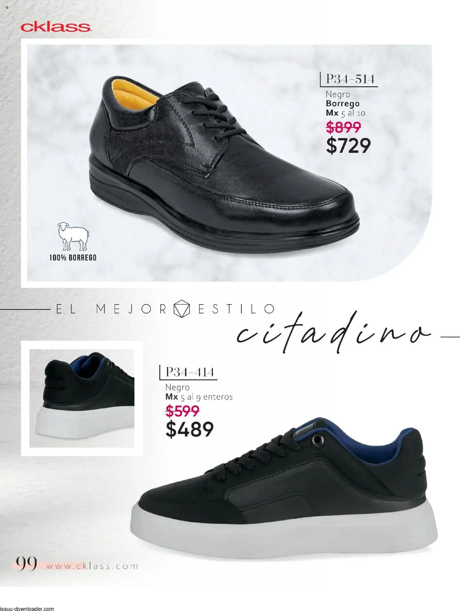 Nuevas ofertas de Cklass válidas en toda la República Mexicana desde el 26.01.2026. ¡Encuentra las mejores ofertas en Cklass catálogo Especial Calzado! | Página: 100