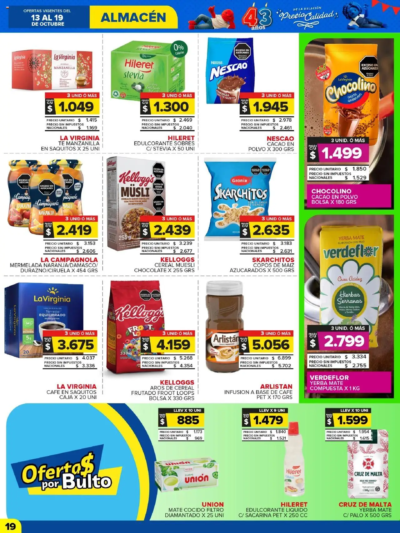 Carrefour Maxi catálogo │ válido desde el 13.10.2025 | Página: 19 | Productos: Mate, Baño, Maiz, Cacao