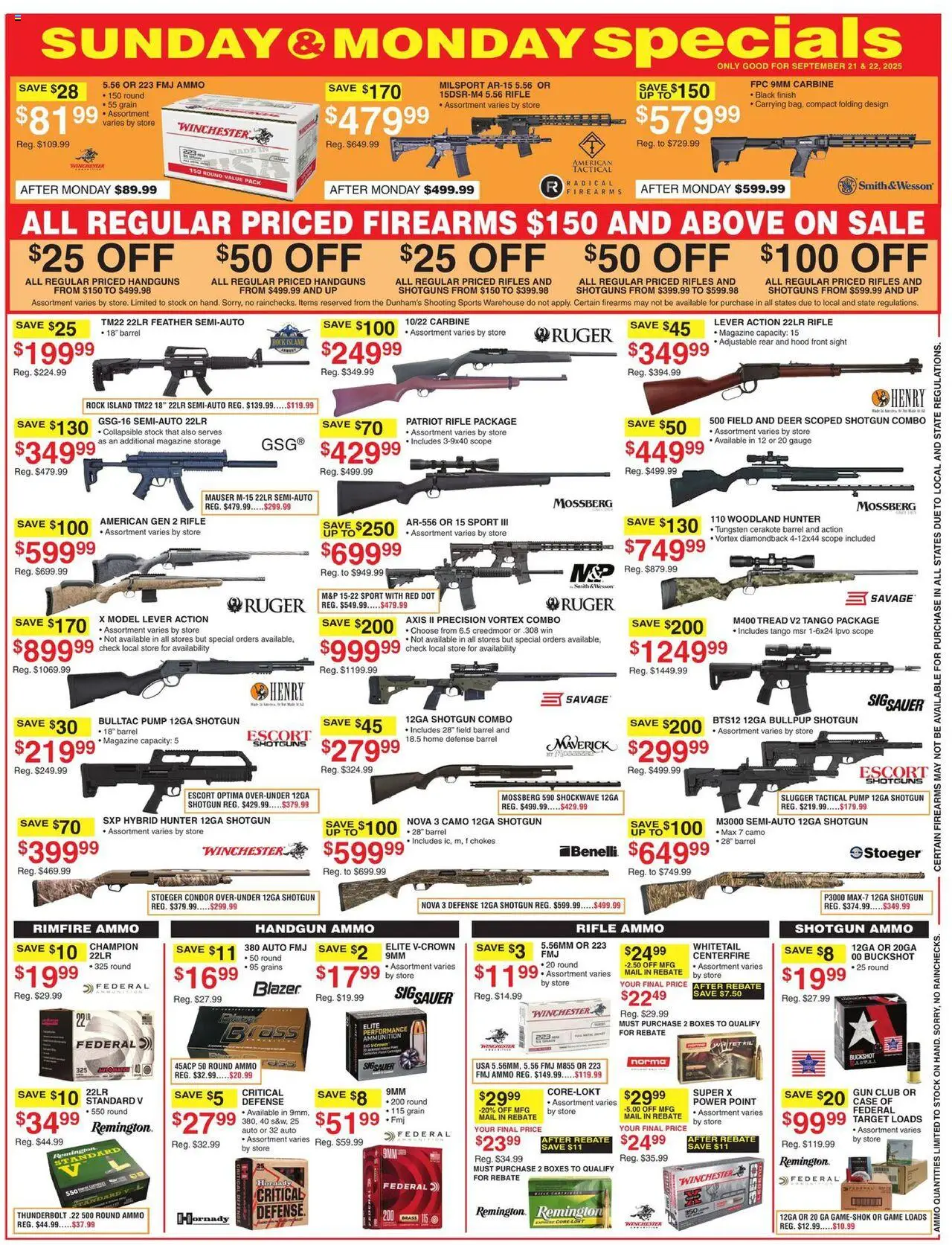 Dunham's Sports Weekly Ad - valid from 20.09.2025 | Page: 2 | Products: Pump, Game, Case, Rifle