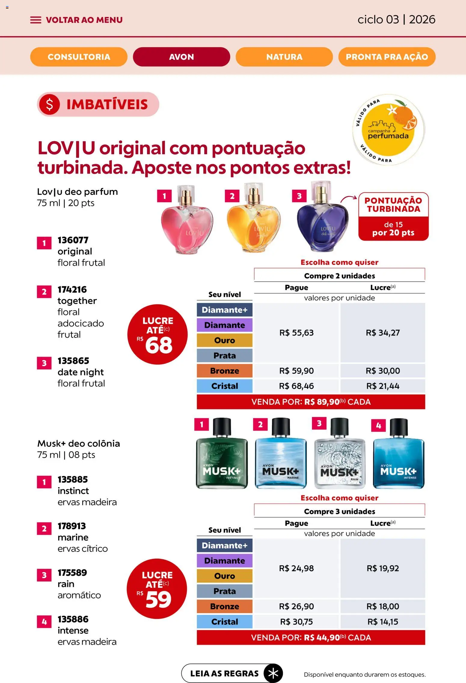 Avon Folheto - válido de 15.01.2026 | Página: 12