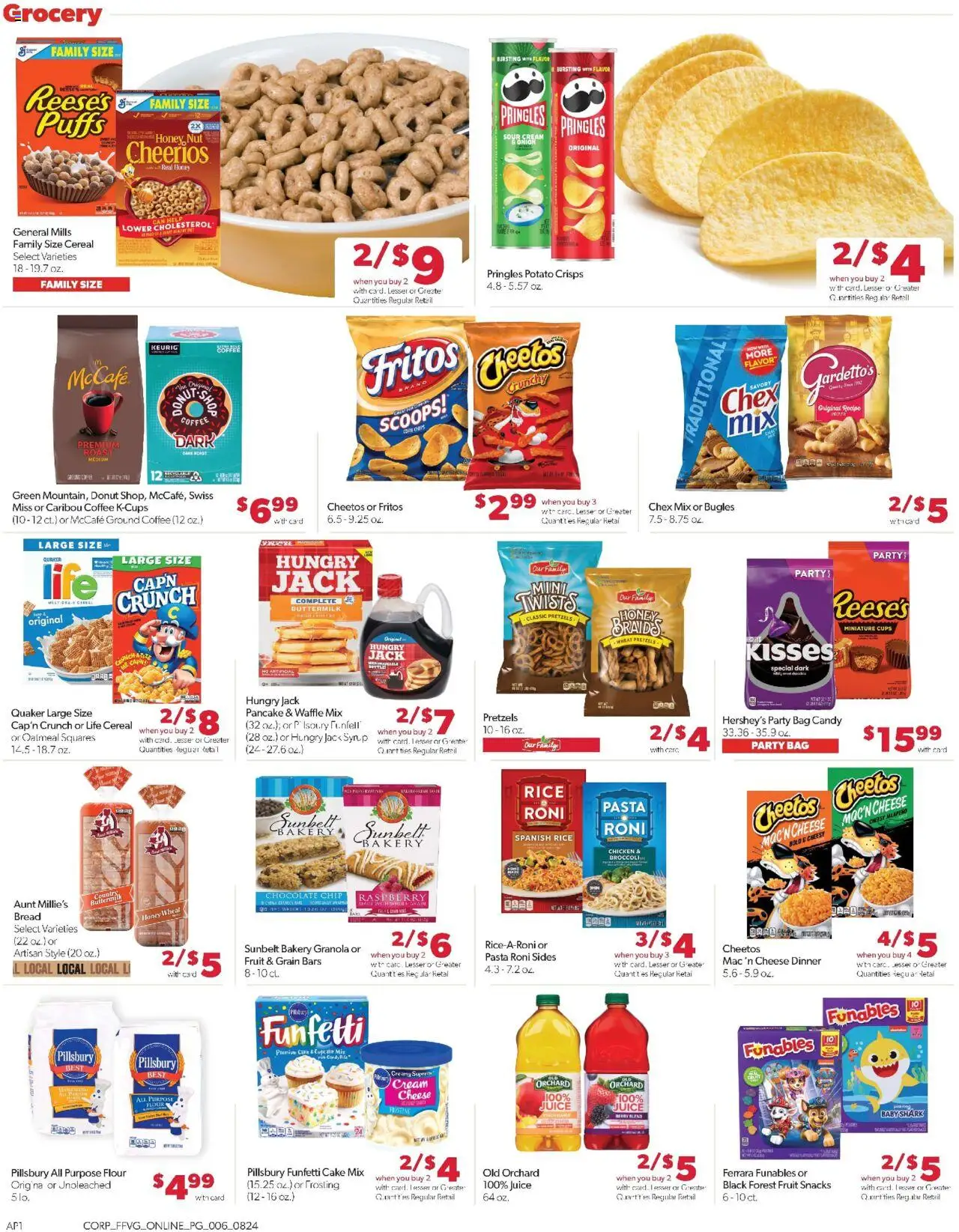 Family Fare Weekly Ad - MI - valid from 24.08.2025 | Page: 10 | Products: Bakery, Sour cream, Bag, Weight