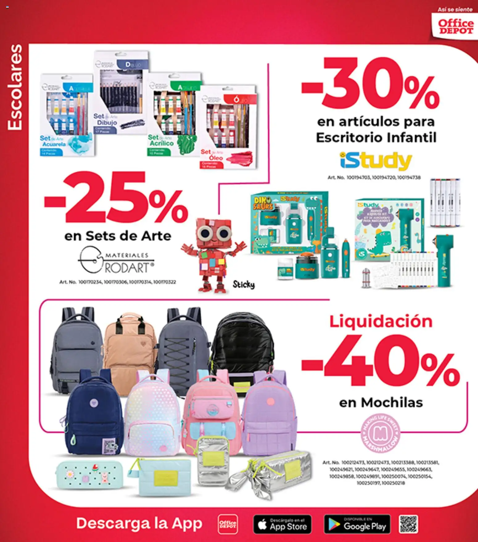 Nuevas ofertas de Office Depot válidas en toda la República Mexicana desde el 01.04.2026. ¡Encuentra las mejores ofertas en Office Depot catálogo! | Página: 3