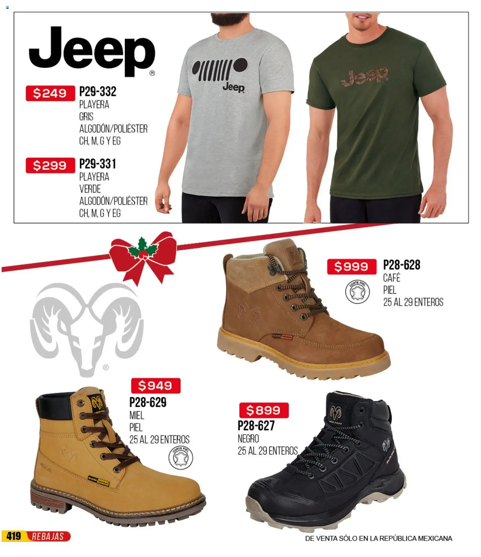 Nuevas ofertas de Cklass válidas en toda la República Mexicana desde el 30.11.2025. ¡Encuentra las mejores ofertas en Cklass catálogo Rebajas Navideñas Calzado! | Página: 420 | Productos: Café, Playera