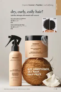 Preview of Avon weekly ads valid from 25.03.2026 | Page: 25 | Products: Conditioner, Hair mask, Mask