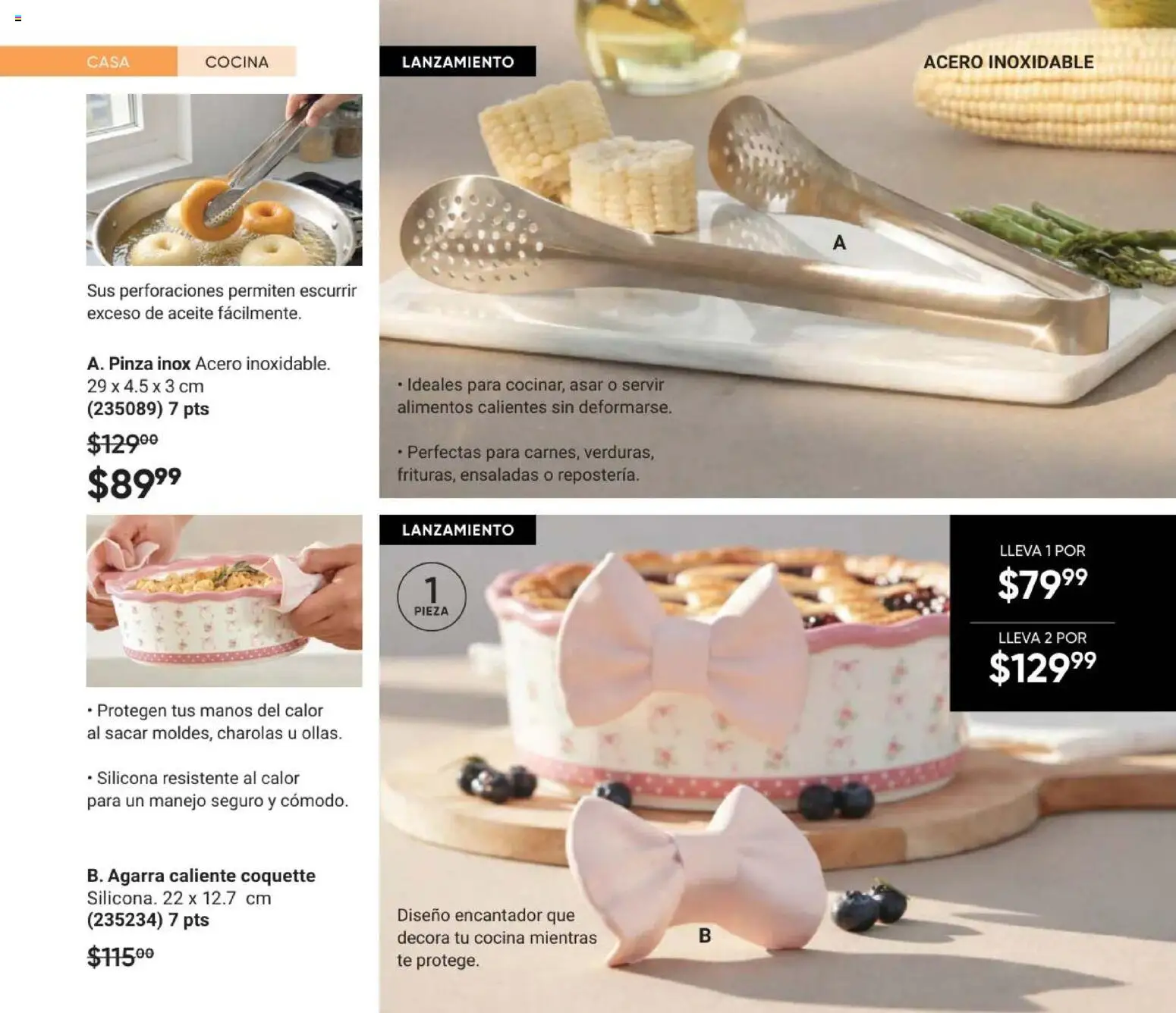 Nuevas ofertas de AVON válidas en toda la República Mexicana desde el 02.04.2026. ¡Encuentra las mejores ofertas en AVON Casa & Estilo 6 2026! | Página: 76 | Productos: Aceite, Cocina, Té, Pinza