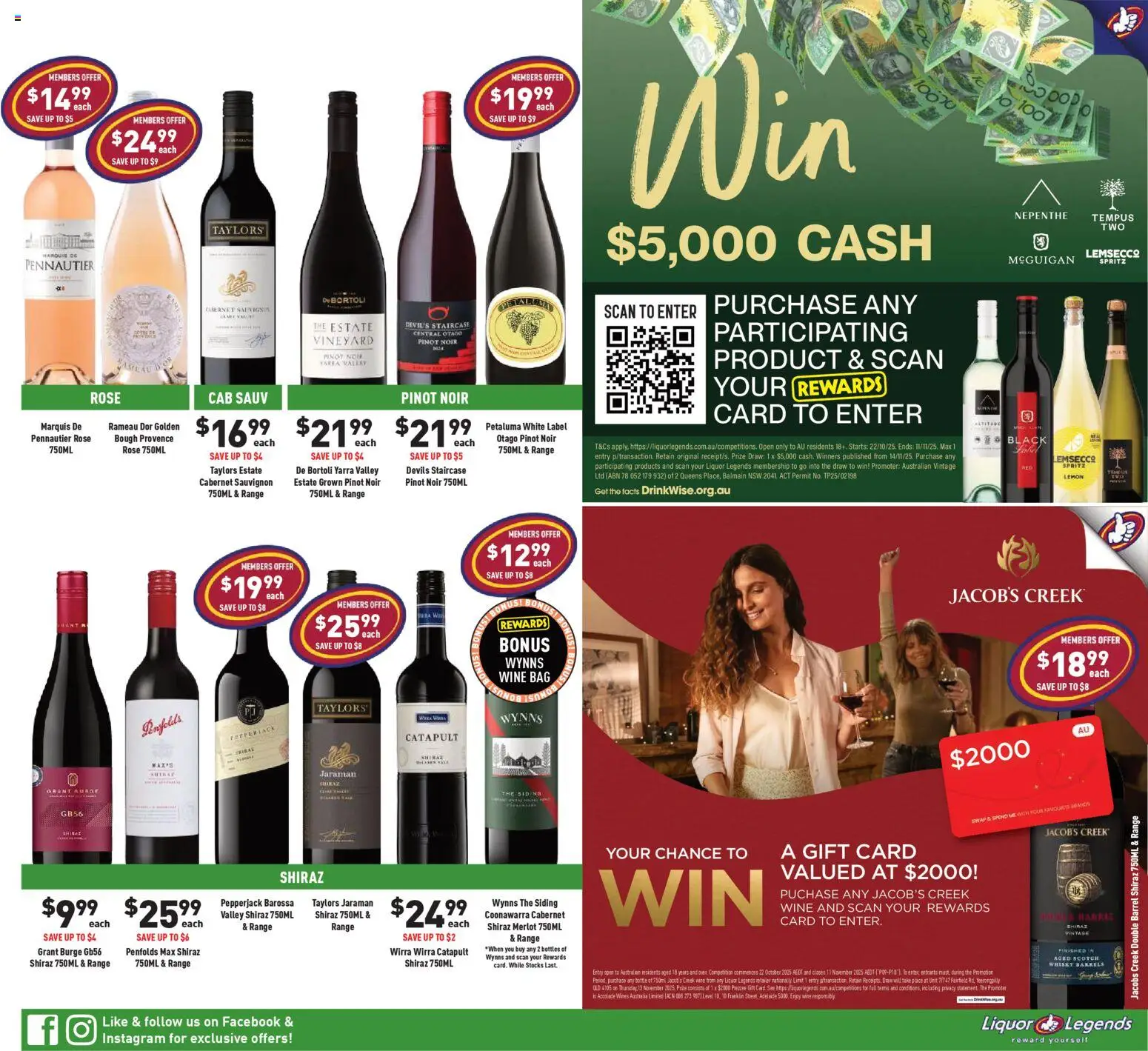 Liquor Legends catalogue - valid from 22.10.2025 | Page: 3 | Products: Wine, Lemon, Scotch, Bag