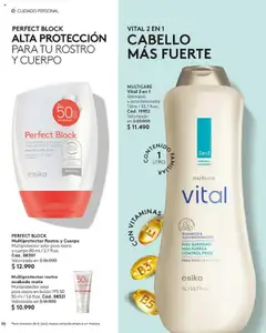 Catálogo Ésika Campaña 17 válido desde el 14.10.2025 | Página: 102 | Productos: Agua, Mate, Acondicionador, Shampoo