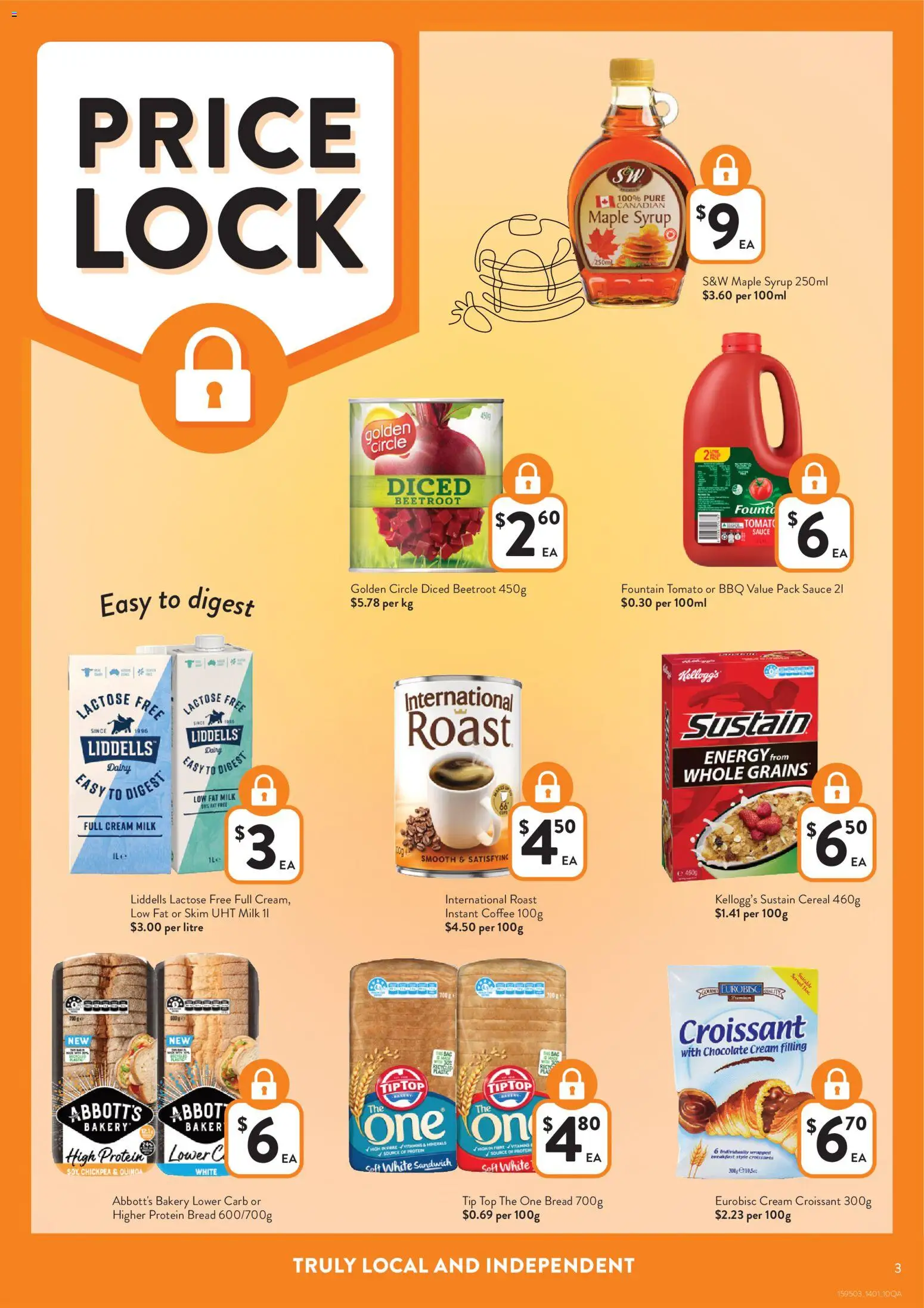 Foodworks catalogue - valid from 14.01.2026 | Page: 3 | Products: Cereal, Cream, Sauce, Beetroot