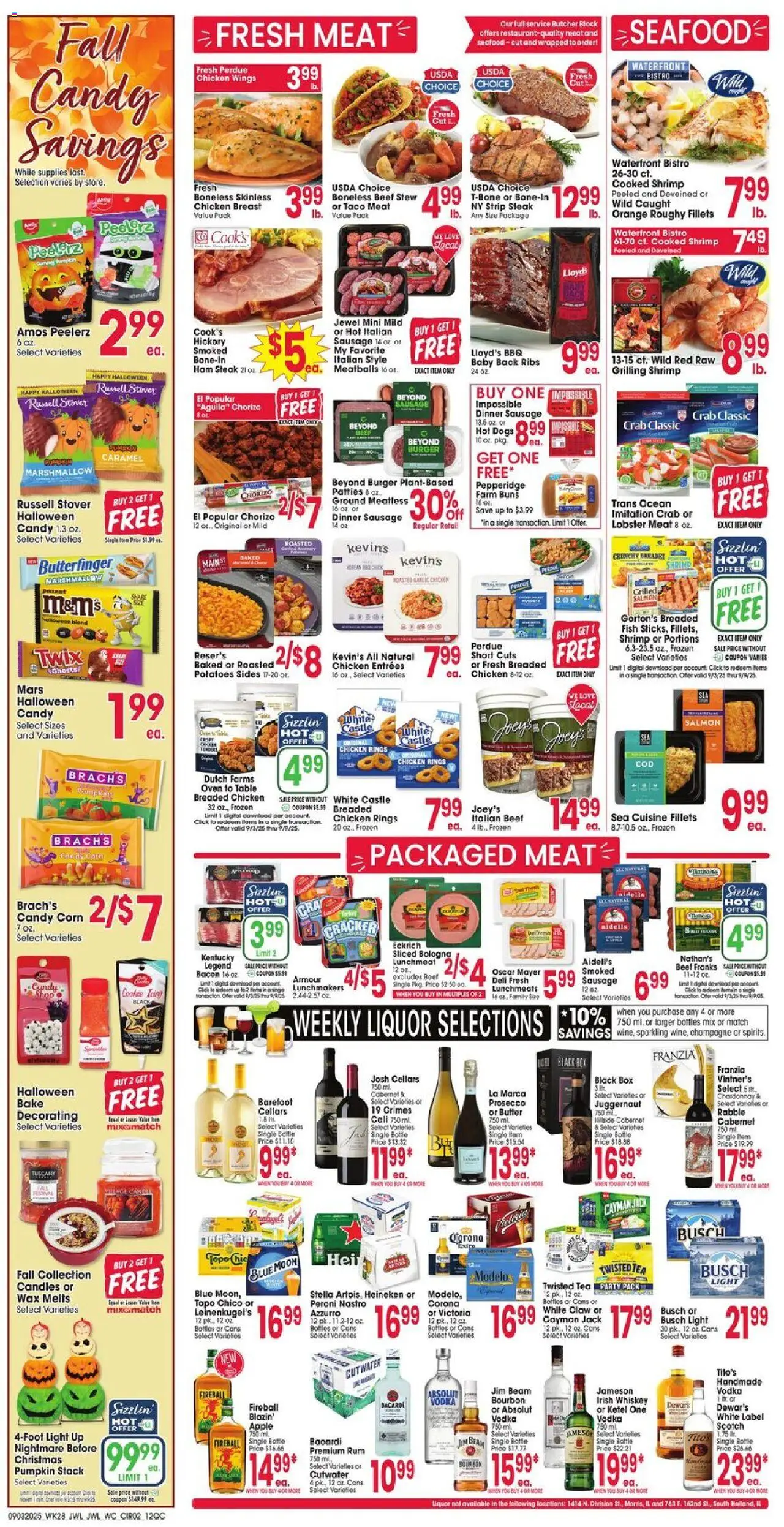 Jewel Osco Weekly Ad - IL - valid from 03.09.2025 | Page: 2 | Products: Corn, Box, Fish, Hot Dogs