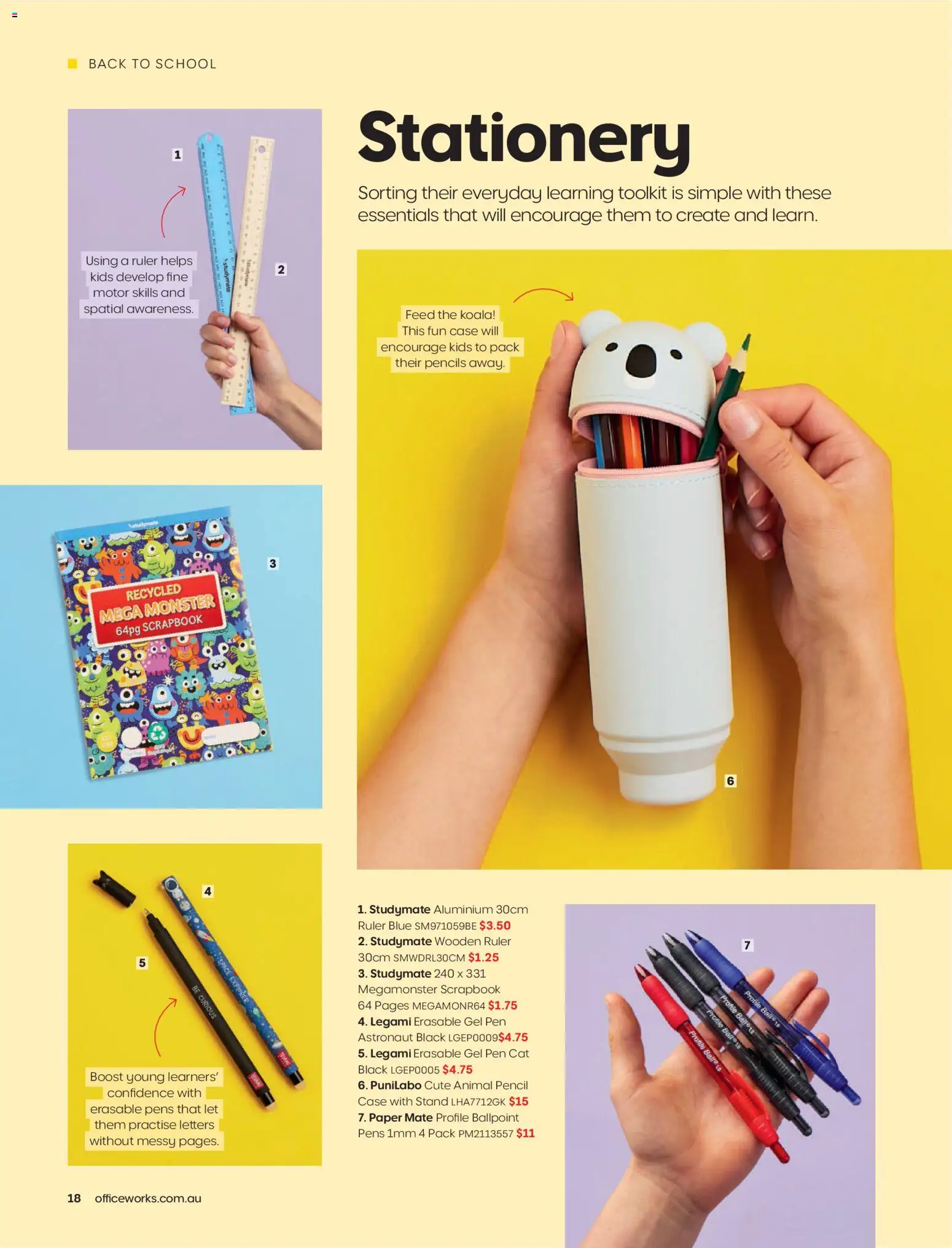 Officeworks catalogue - valid from 01.01.2026 | Page: 18 | Products: Case, Pencil