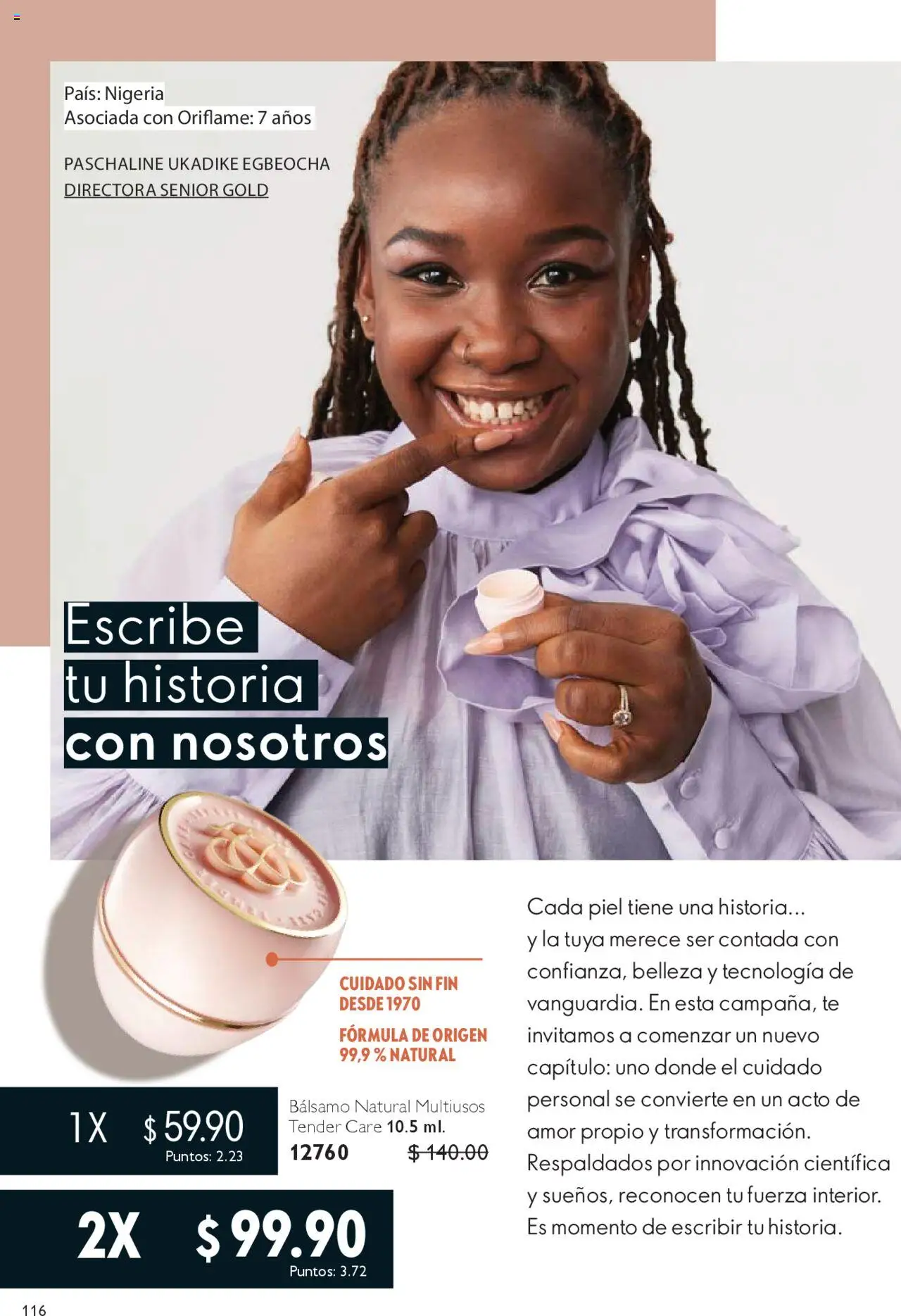 Nuevas ofertas de Oriflame válidas en toda la República Mexicana desde el 04.10.2025. ¡Encuentra las mejores ofertas en Oriflame - Campaña 14 2025! | Página: 116 | Productos: Bálsamo, Té